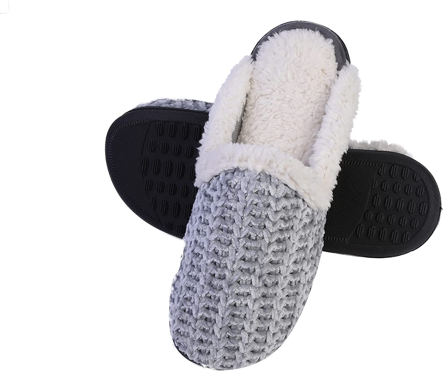 Pupeez Memory Foam Slippers for Women - Fuzzy Cozy Indoor/Outdoor Slides - Picture 13 of 27