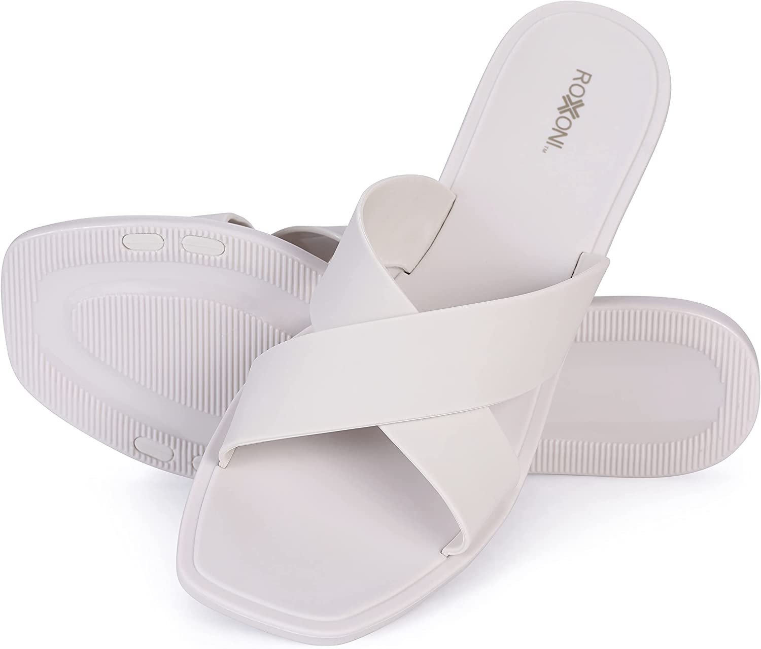 Pantofole donna Pupeez doccia piscina sandali incrociati bagno asciugatura rapida - Foto 30 di 33