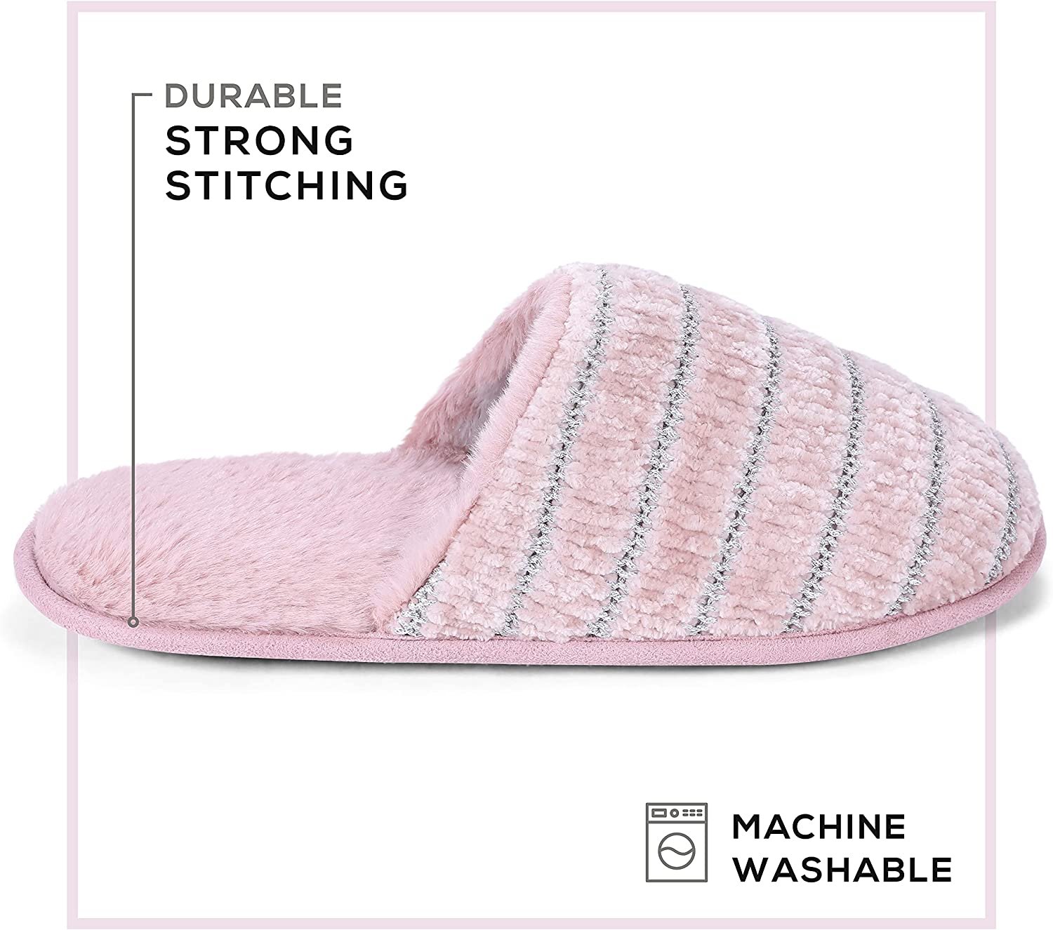 Zapatilla Pupeez Mujer Acogedora Espuma con Memoria, Interior Exterior Suela de Goma - Imagen 30 de 41