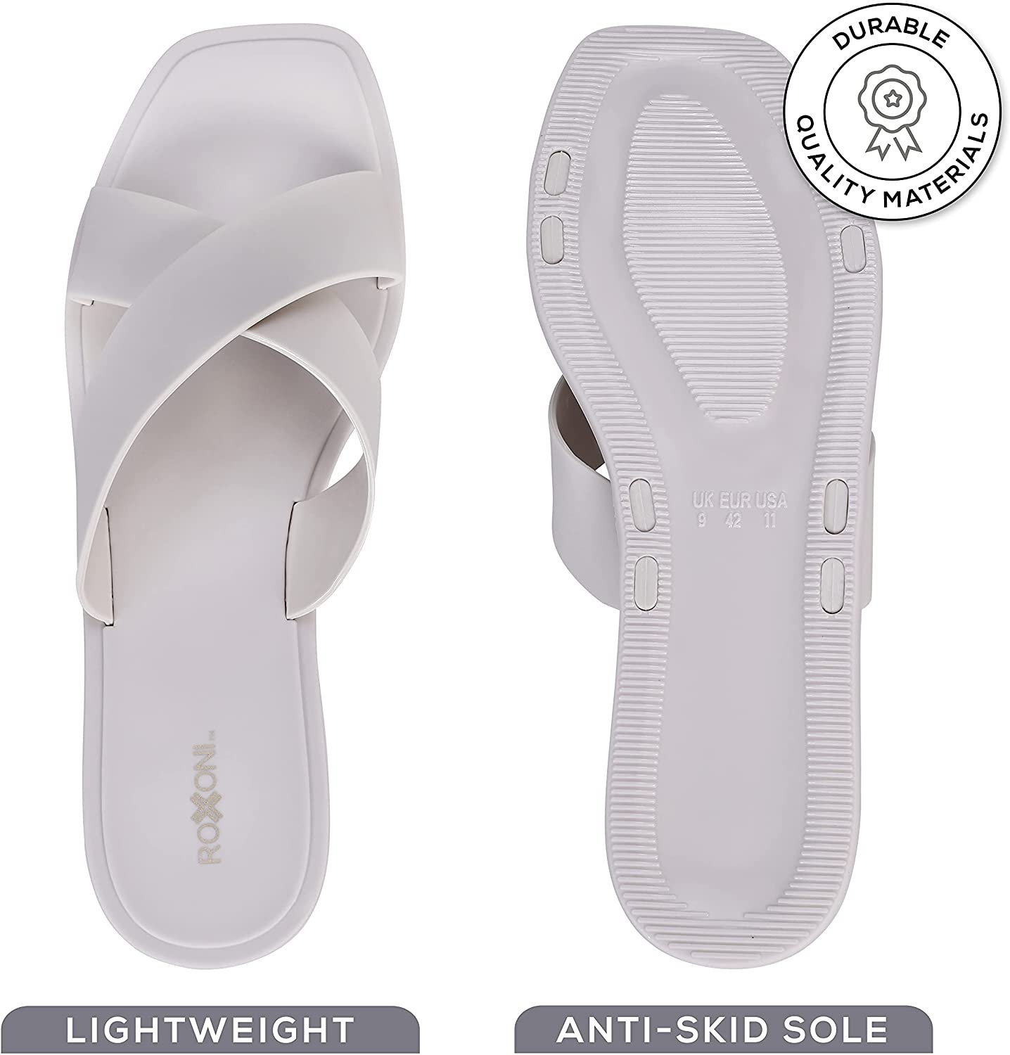 Pantofole donna Pupeez doccia piscina sandali incrociati bagno asciugatura rapida - Foto 33 di 33