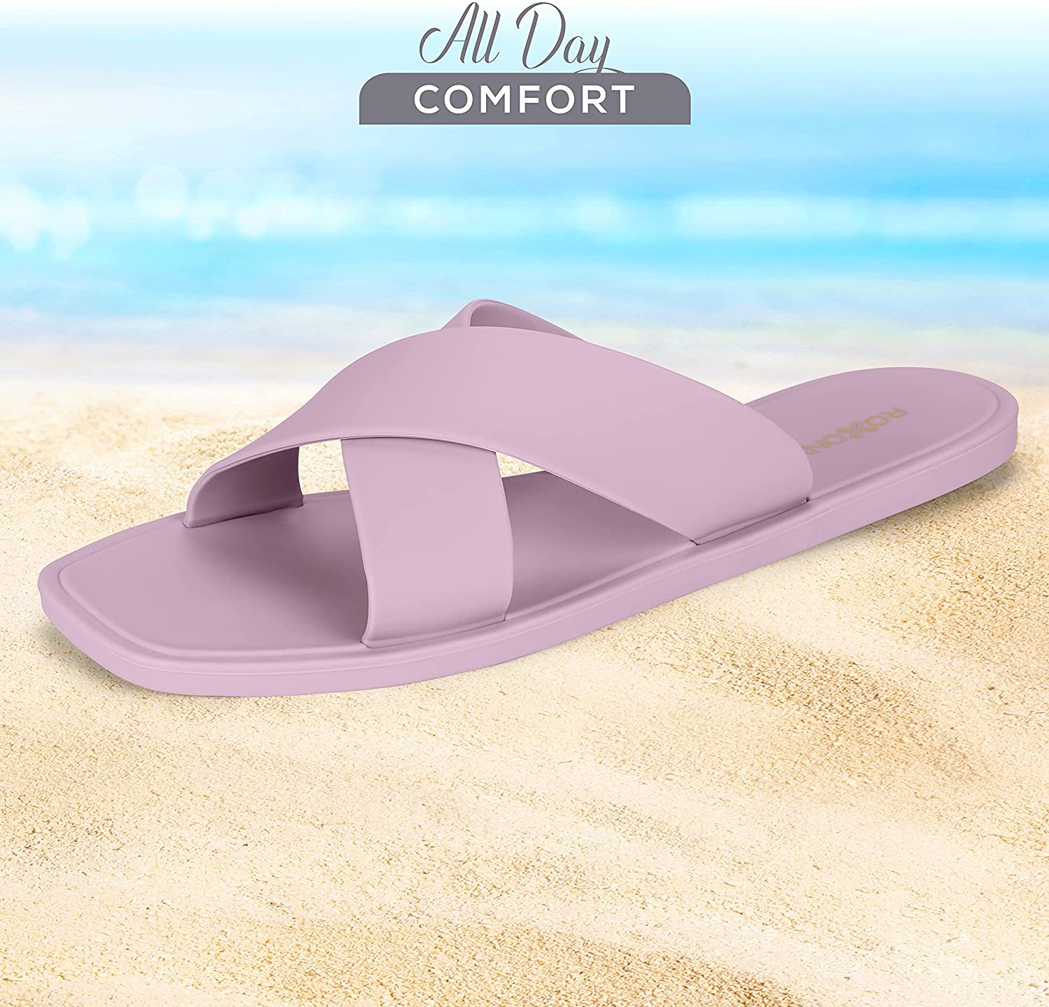 Pantofole donna Pupeez doccia piscina sandali incrociati bagno asciugatura rapida - Foto 27 di 33
