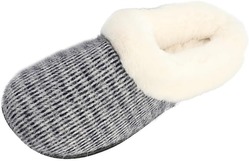 Zapatilla de casa Pupeez para niños y niñas de espuma viscoelástica cómoda de felpa forrada de vellón - Imagen 9 de 11