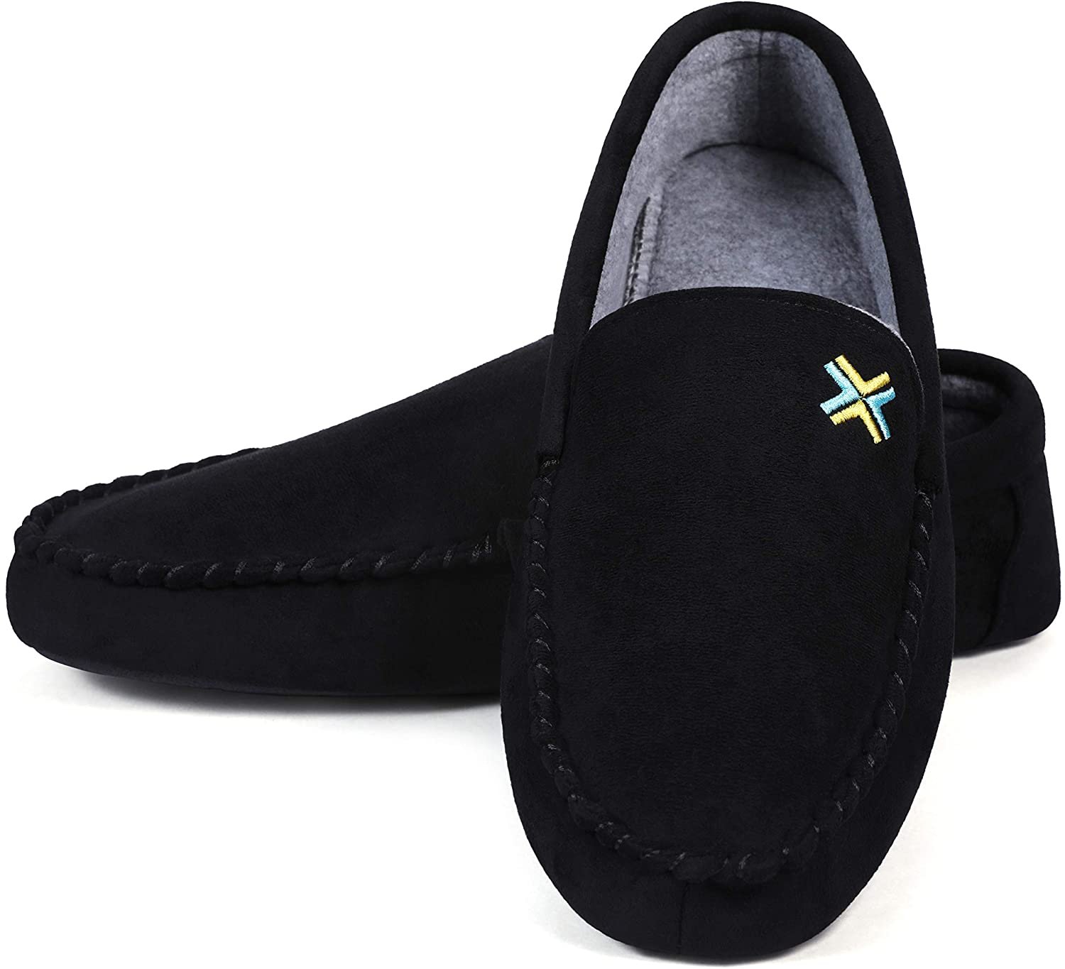 Zapatillas de hombre Pupeez, mocasín de gamuza con espuma viscoelástica - Imagen 15 de 16