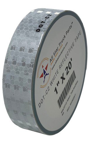 White DOT-C2 Reflective Conspicuity Tape Roll High-Intensity Safety Tape