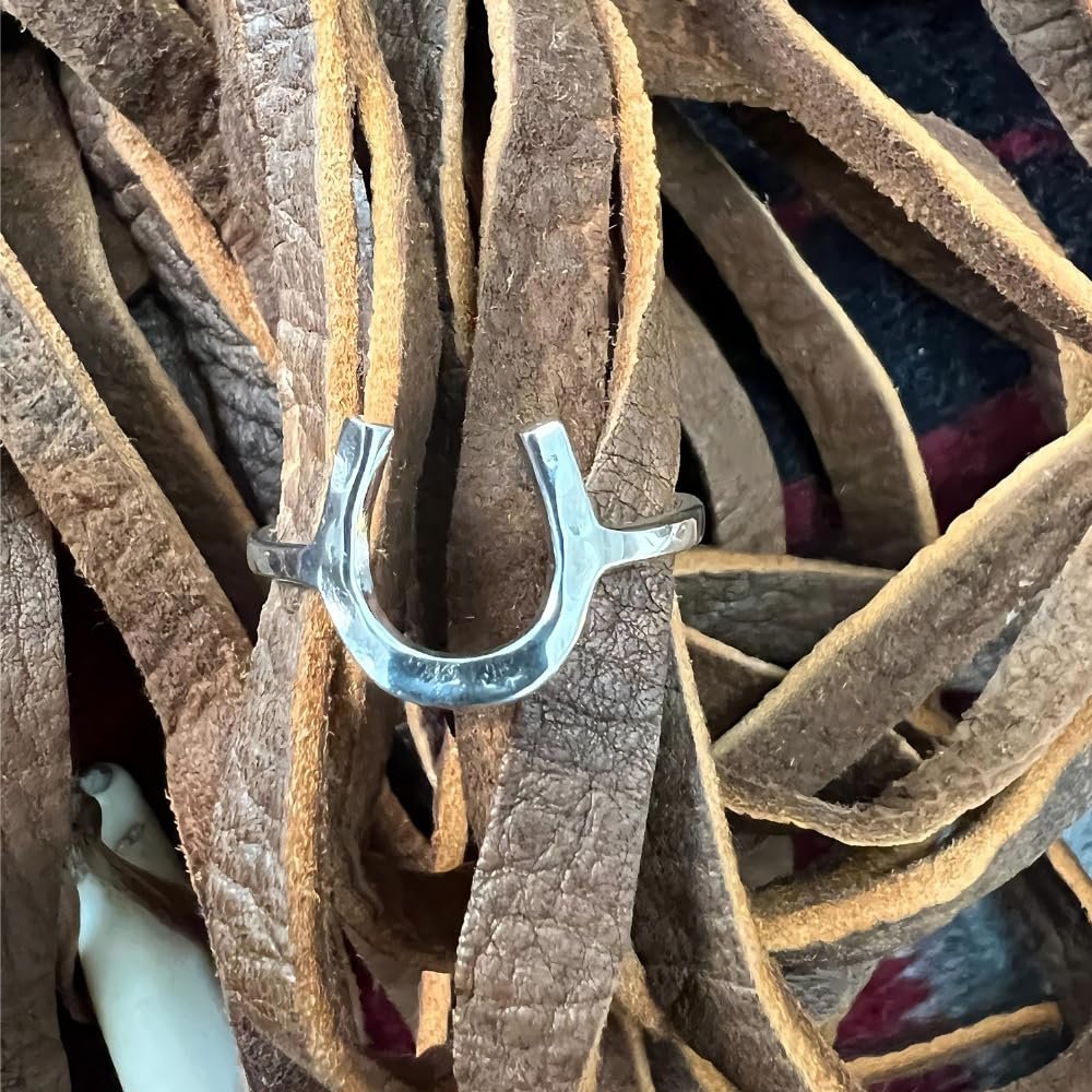 Sterling Silver Lucky Horseshoe Ring - Picture 13 of 13