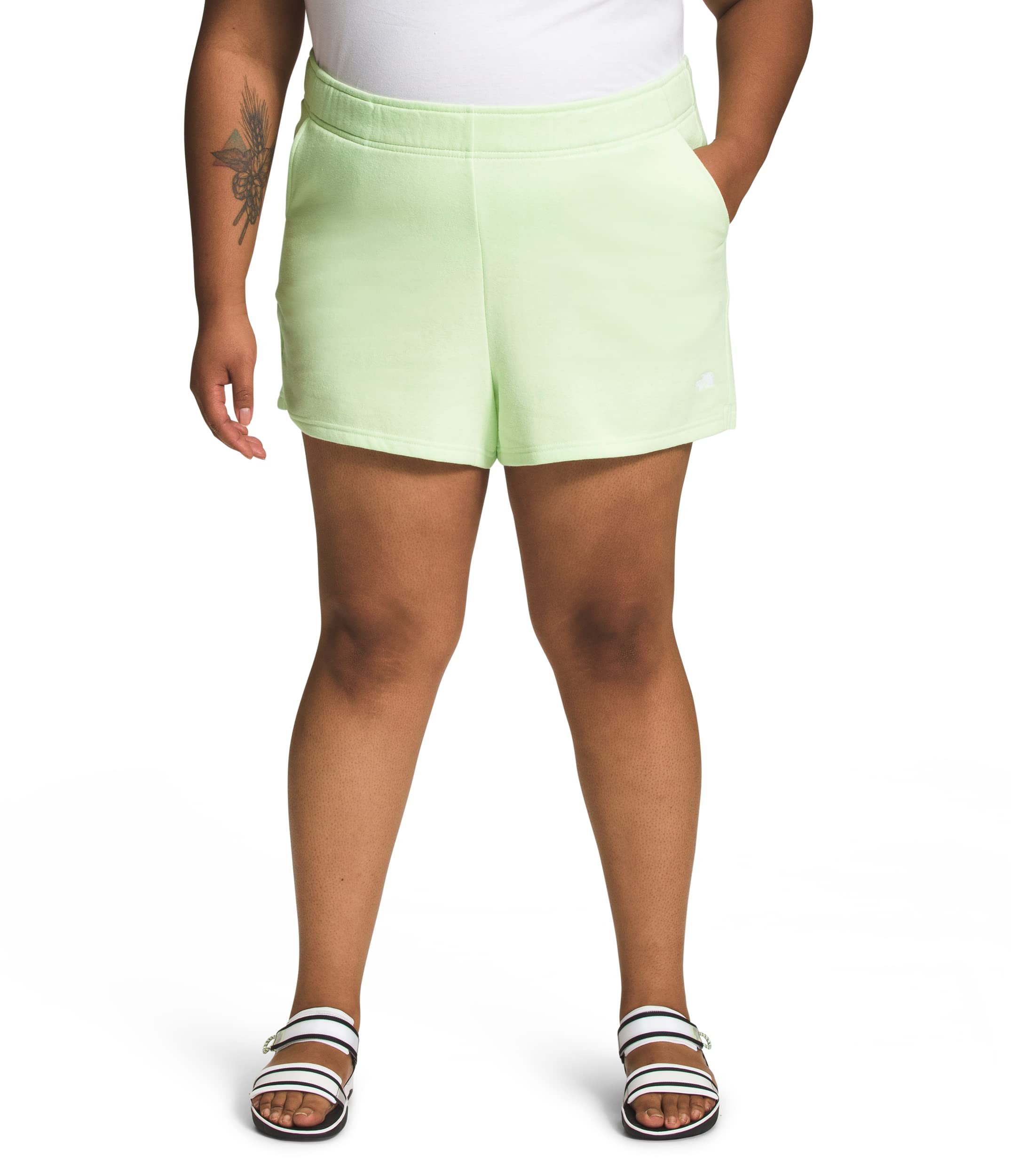 THE NORTH FACE Corto Donna Mezza Cupola Logo Pile (Standard e Taglie Forti),... - Foto 8 di 8