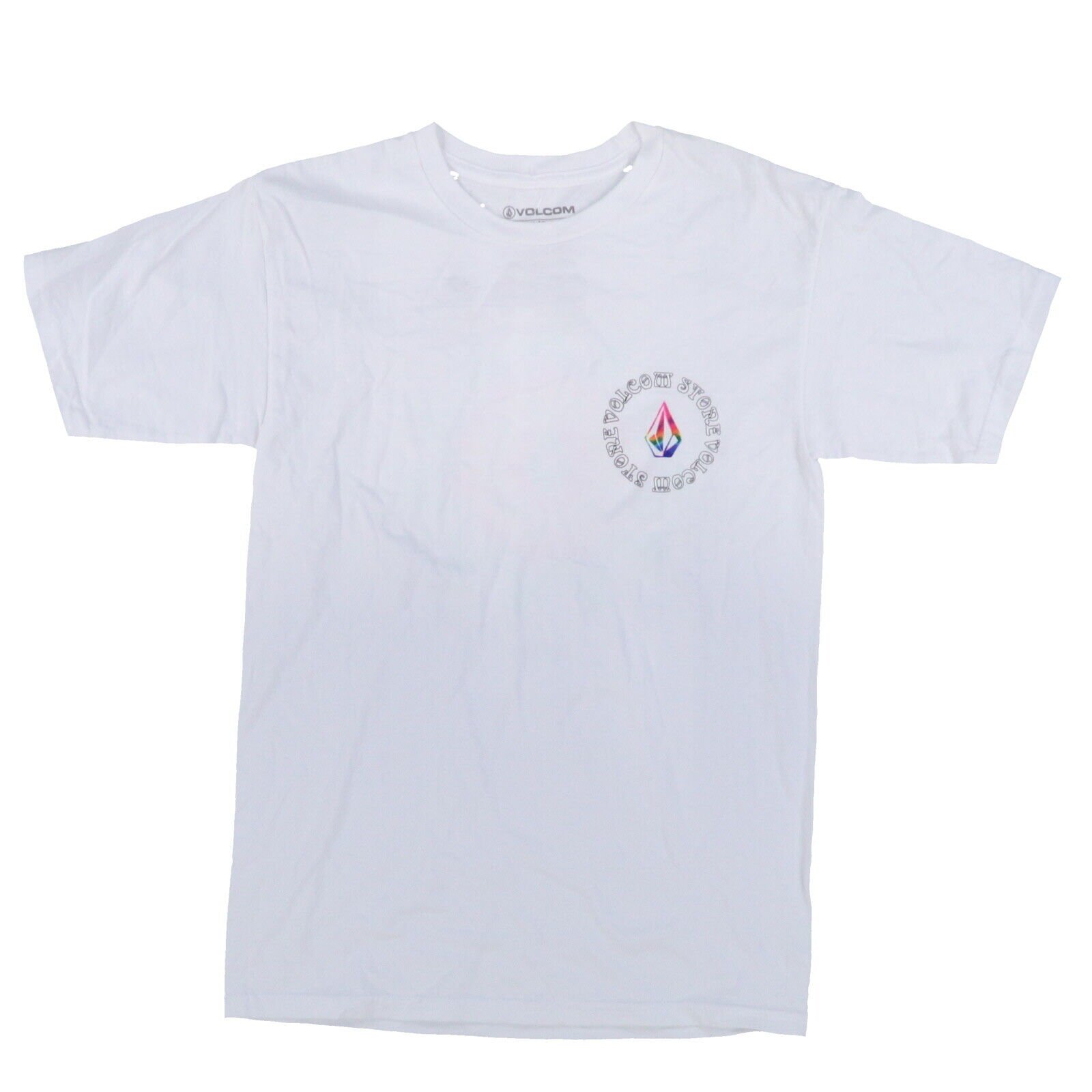 Volcom Mens Graphic T-Shirt Short Sleeve Crew Neck Top Logo White Gray Black New - Picture 12 of 30