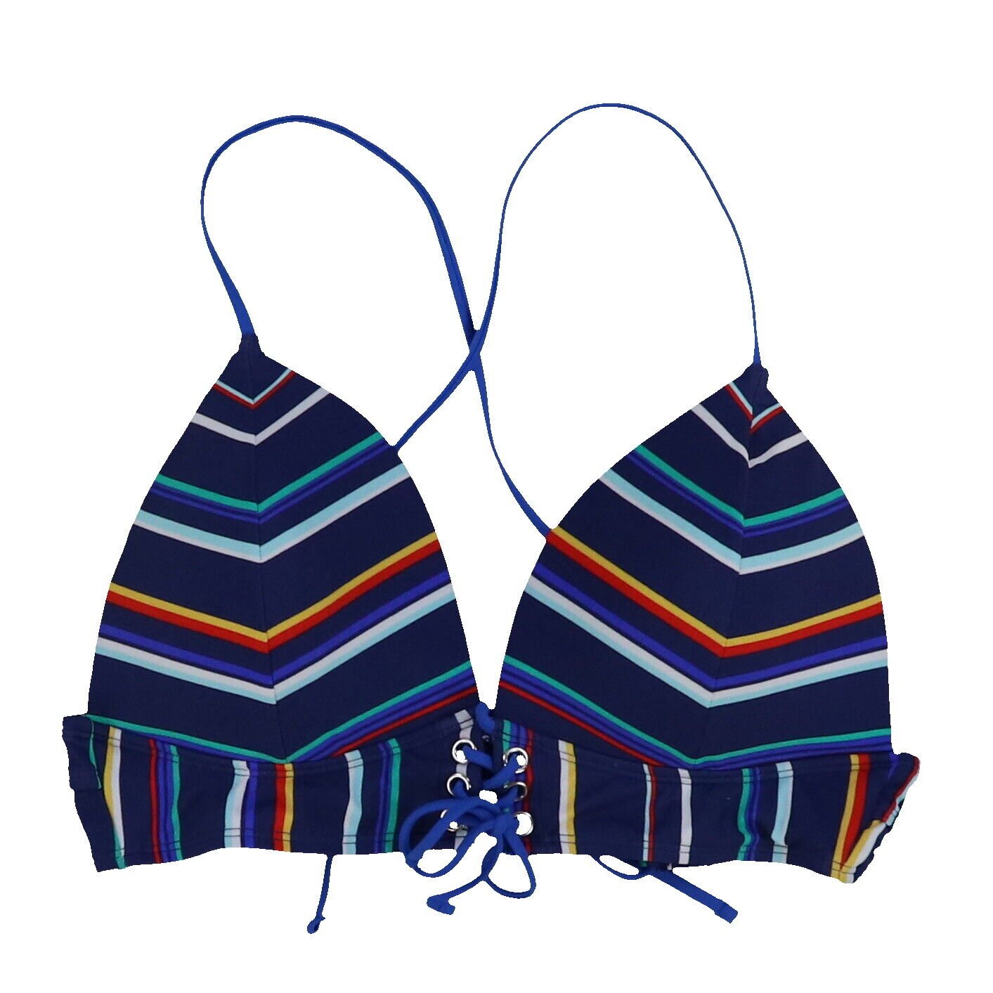 Hula Honey Women's Lace Back Bikini Swim Bathing Suit Top Swimsuit Xs Xl New - Picture 12 of 15