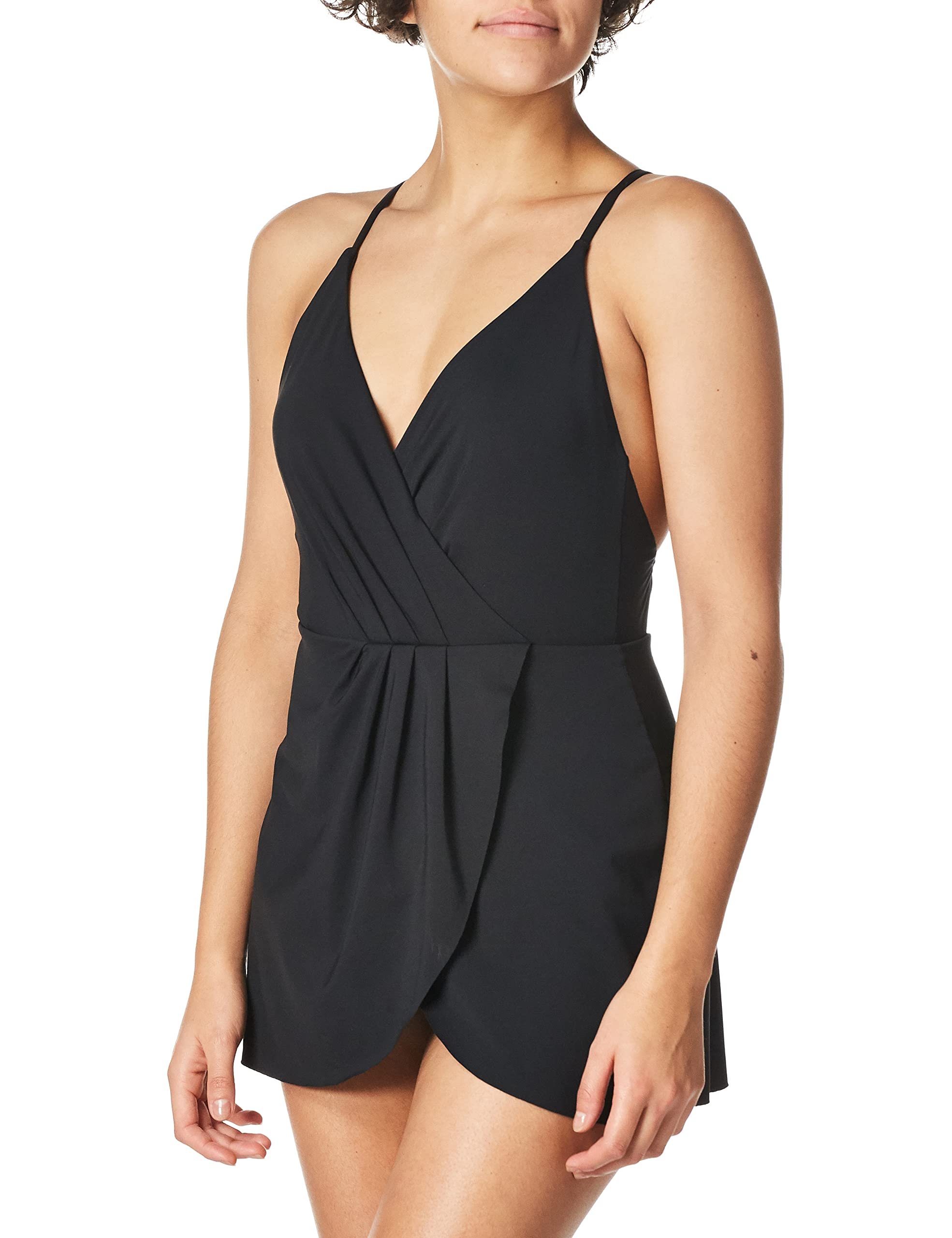 Anne Cole - Swim Dress with Skirted Bottom - Picture 12 of 14