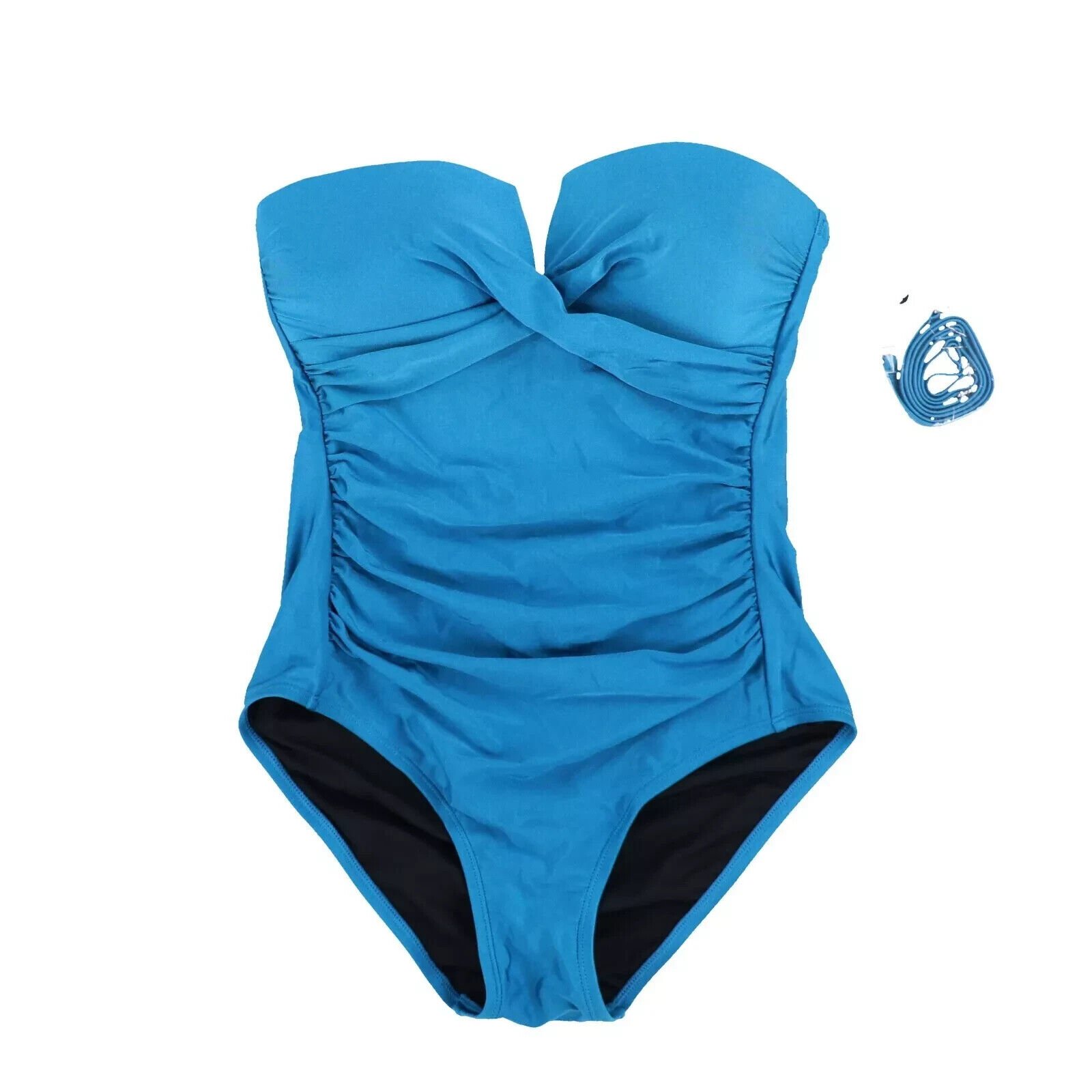 Calvin Klein Women's Swim One Piece Bandeau Bathing Suit Strapless Swimsuit New - Picture 6 of 6