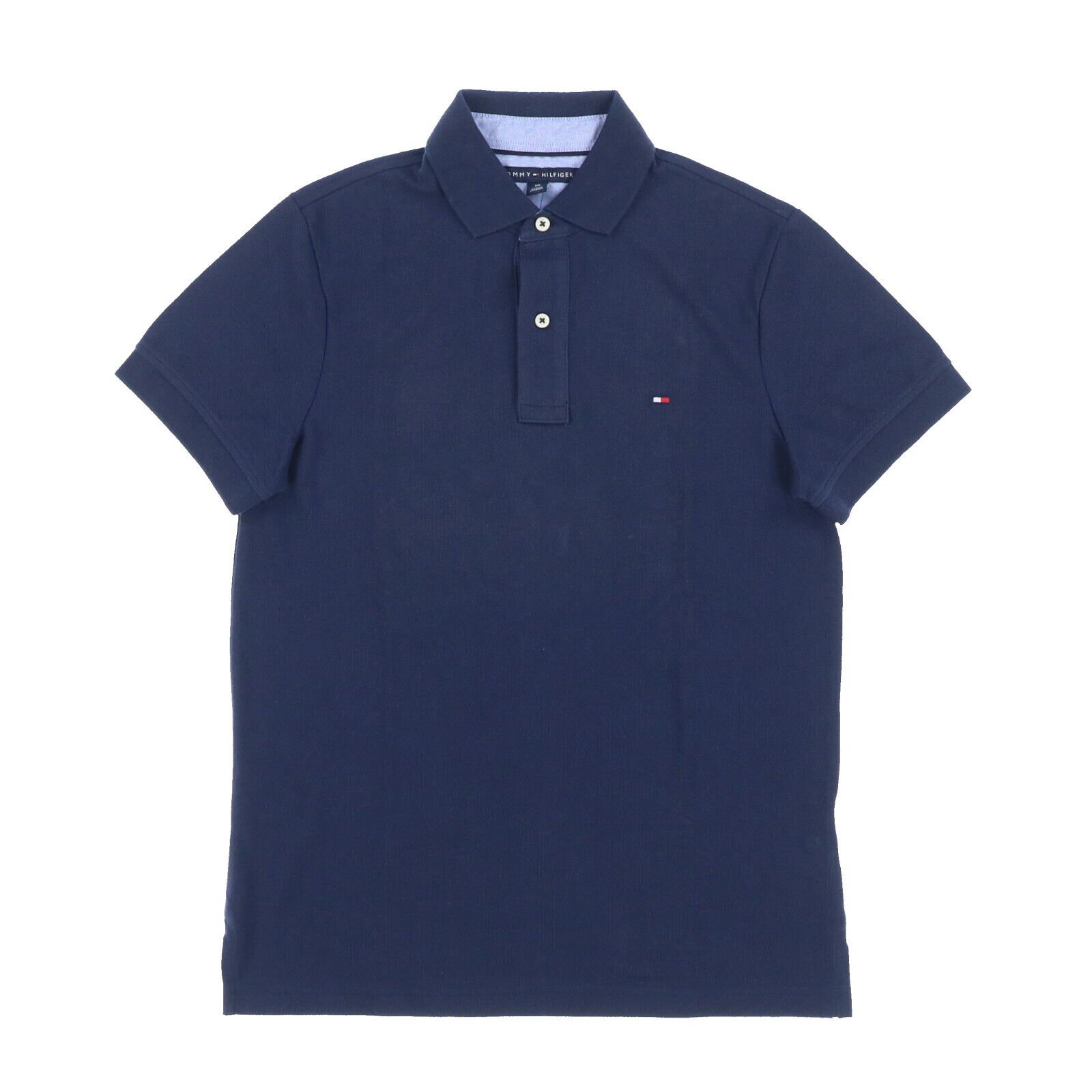 Polo uomo Tommy Hilfiger vestibilità personalizzata maglia manica corta logo bandiera nuova - Foto 21 di 23