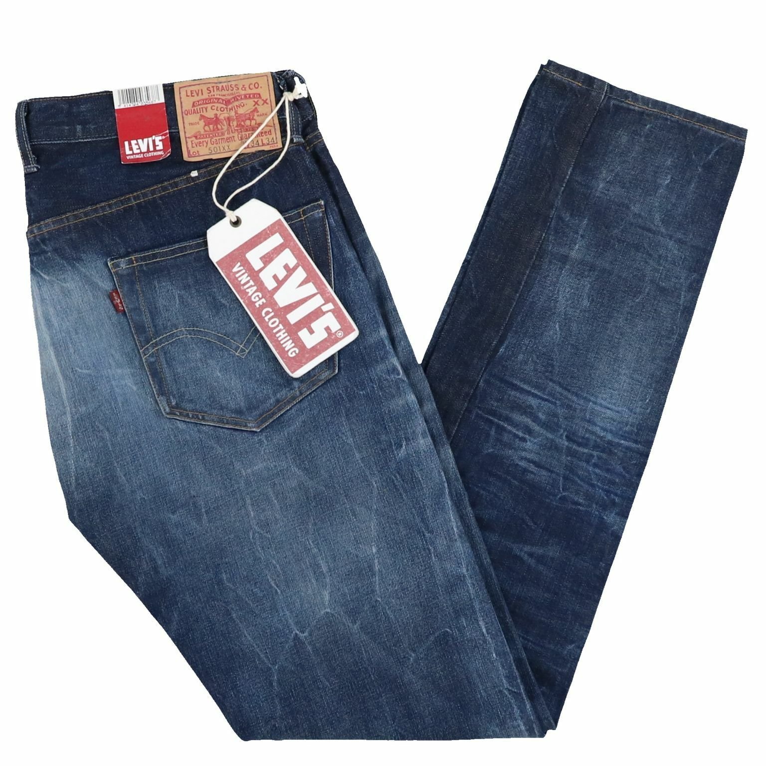 Levis 501 Jeans Men's Big E Vintage Shrink To Fit Selvage Pant