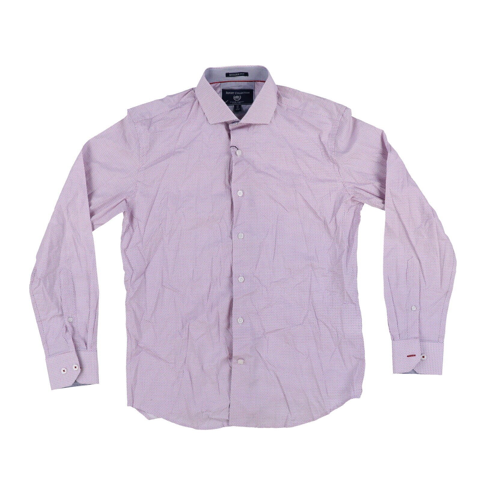 Report Collection Men s Dress Shirt Modern Fit Long Sleeve Collared Buttondown - Picture 15 of 16