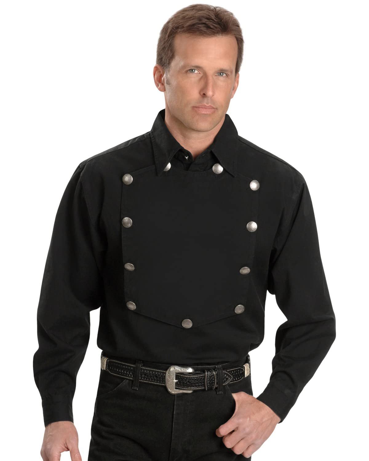 Scully Men's Rangewear Long Sleeve Bib Shirt - Picture 13 of 17