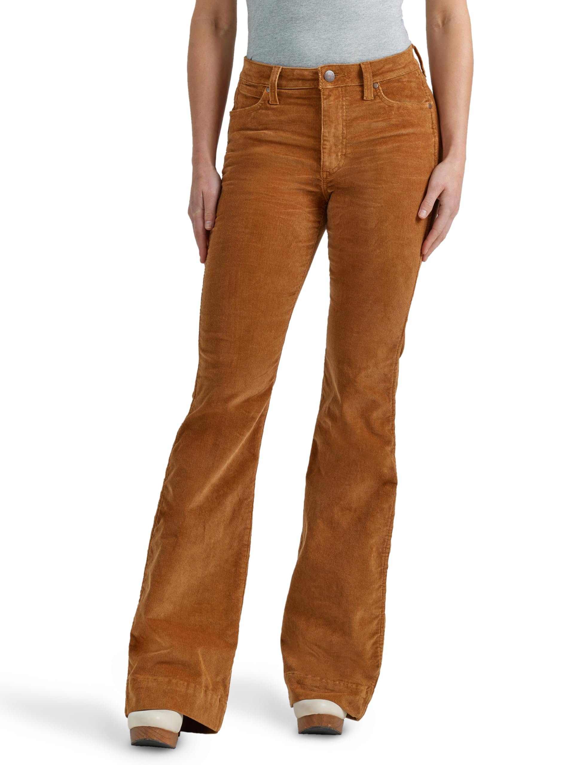 Wrangler pantalone donna retrò vita alta jeans casual fondo denim - Foto 14 di 15