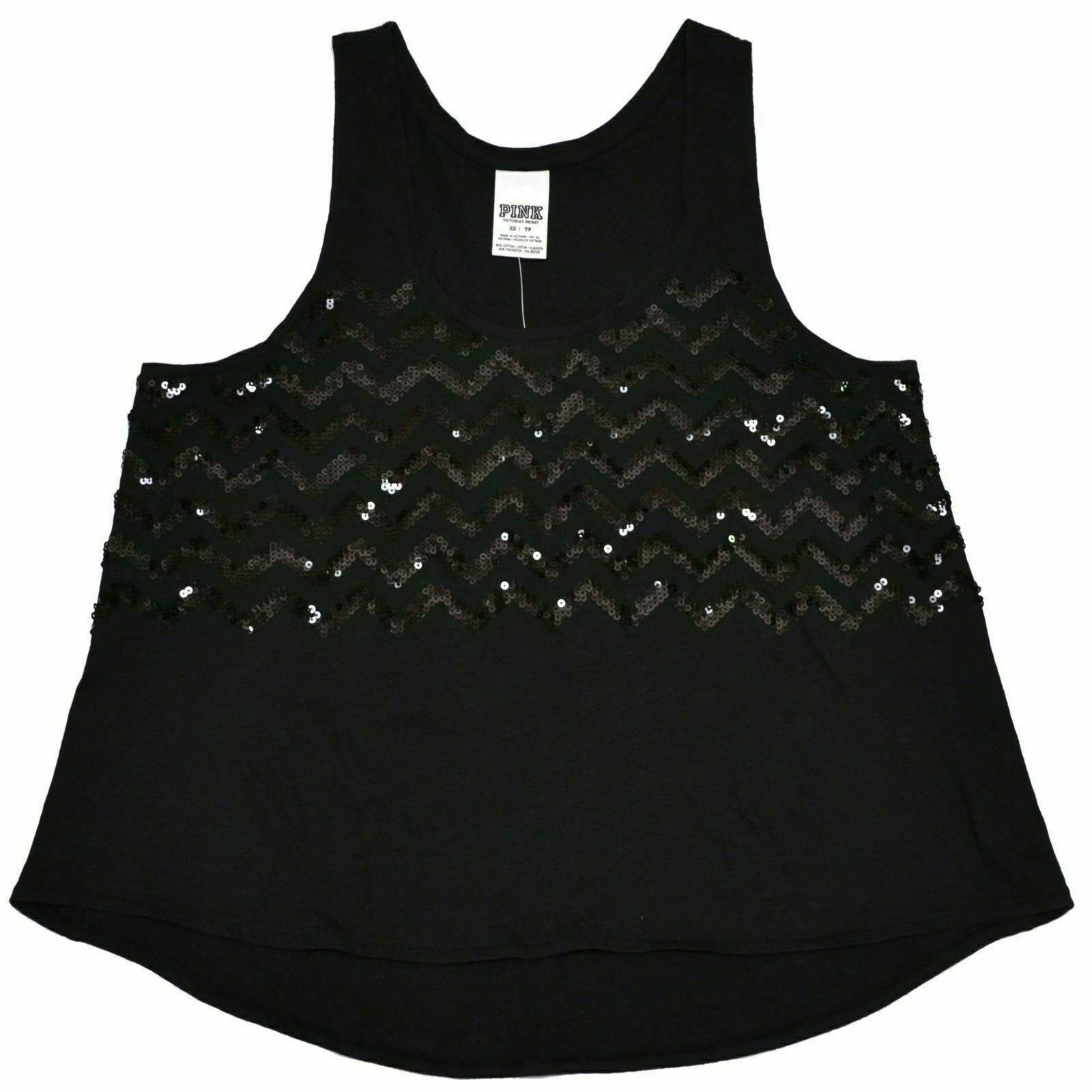 Victoria's Secret Pink Tank Top Tee Graphic Logo Sleeveless T-Shirt New Xs S M - Picture 5 of 9