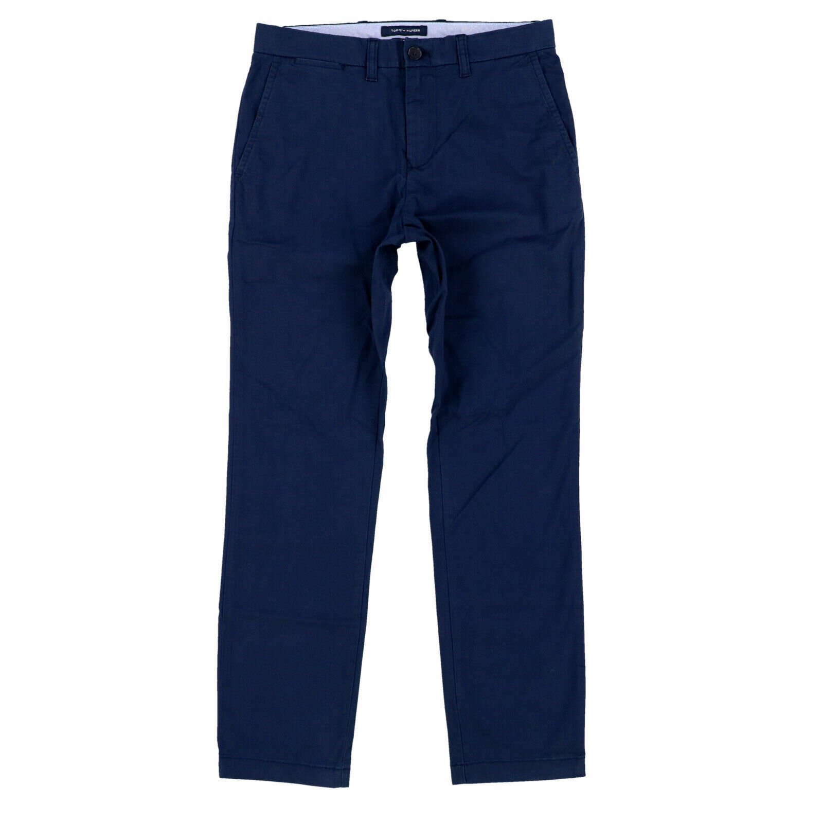 Tommy Hilfiger Herren Chinohose schmale Passform flache Freizeithosen vorne Flagge Logo neu - Bild 2 von 14