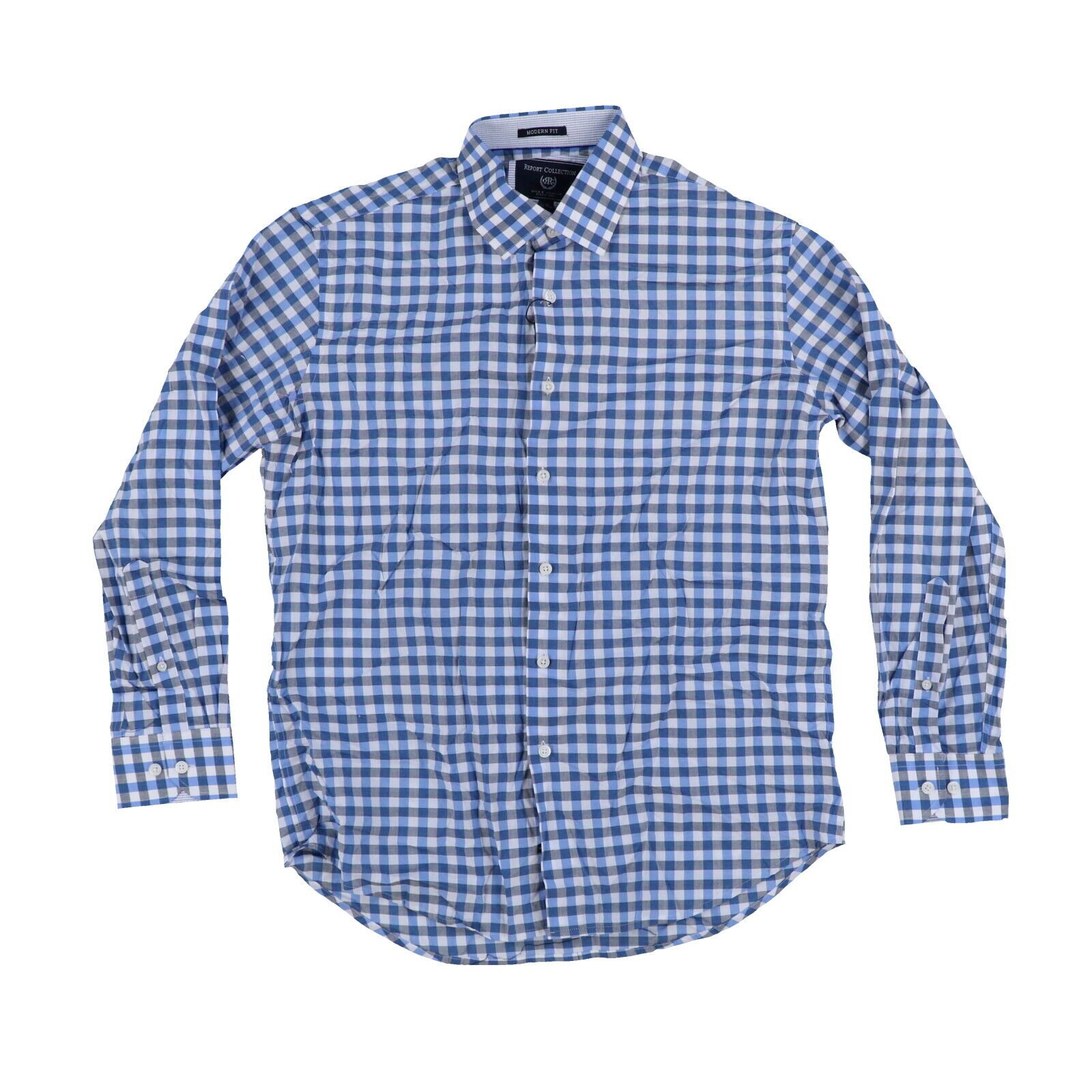 Report Collection Men s Dress Shirt Modern Fit Long Sleeve Collared Buttondown - Picture 8 of 16