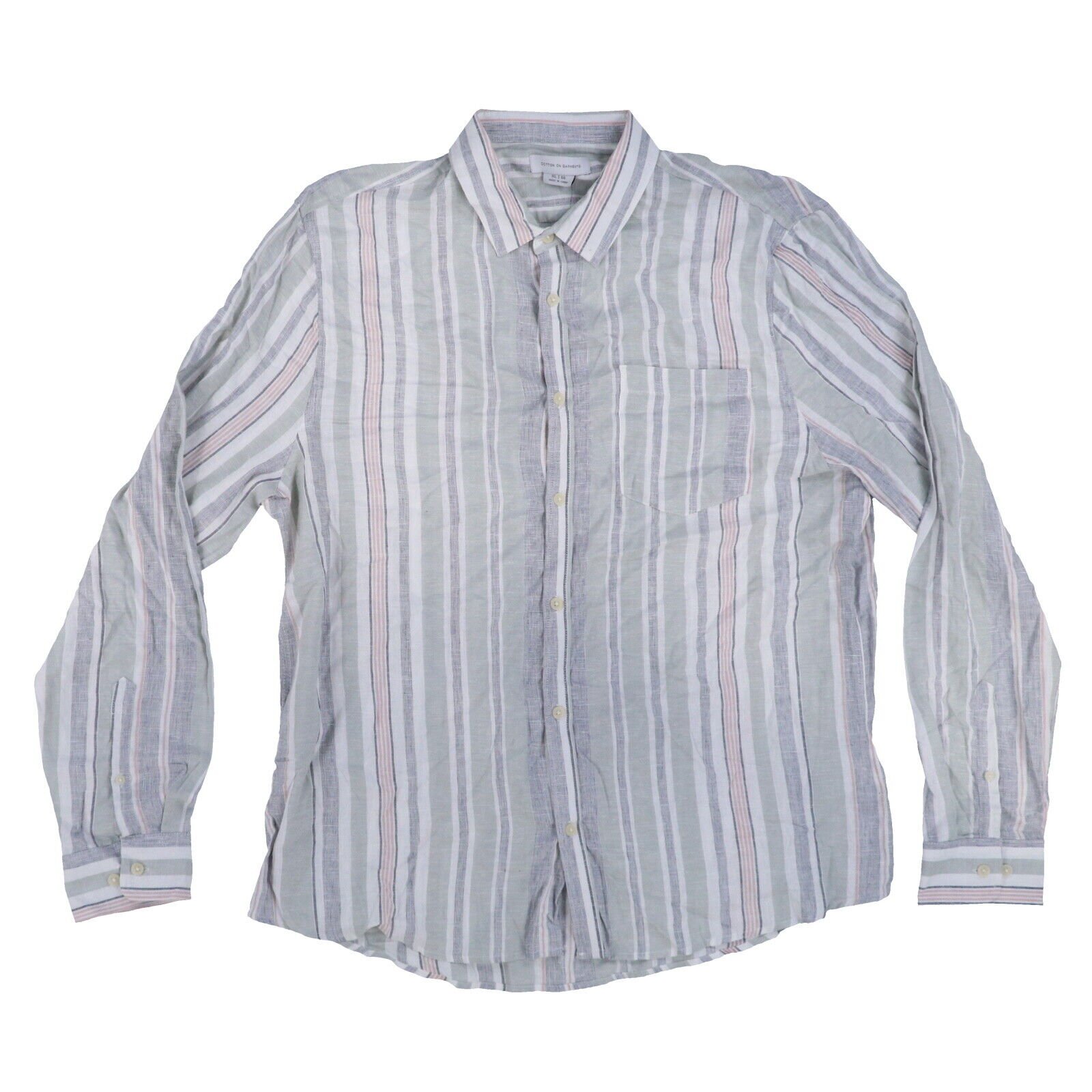 Cotton On Men's Ashby Buttondown Shirt Long Sleeve Collared Button Up Xl New - Imagen 2 de 5