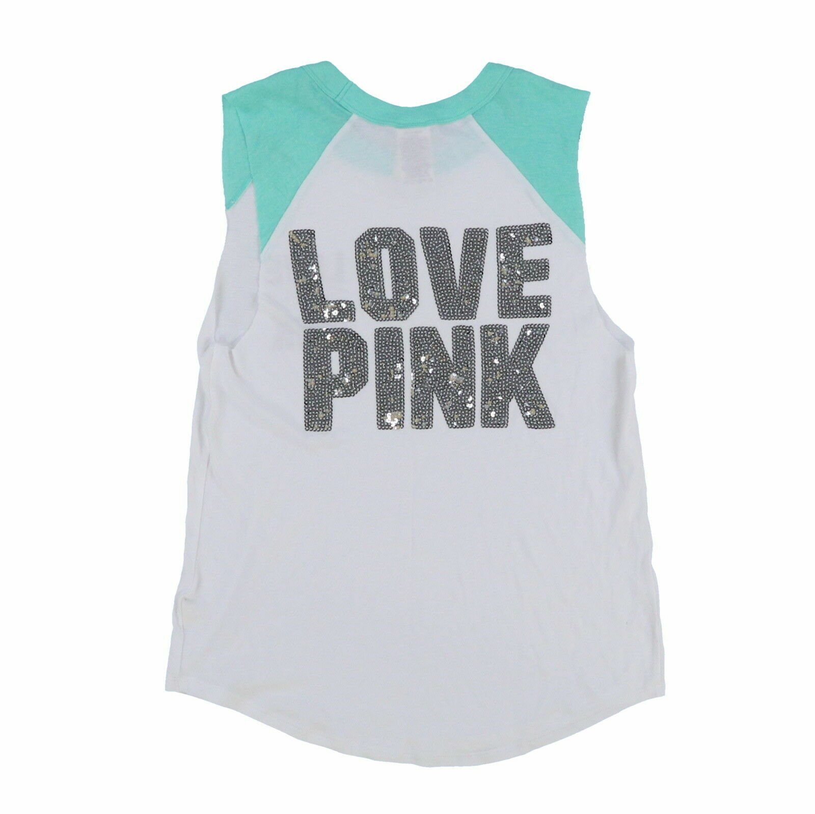 Victoria's Secret Pink Tank Top Tee Graphic Logo Sleeveless T-Shirt New Xs S M - Picture 3 of 9