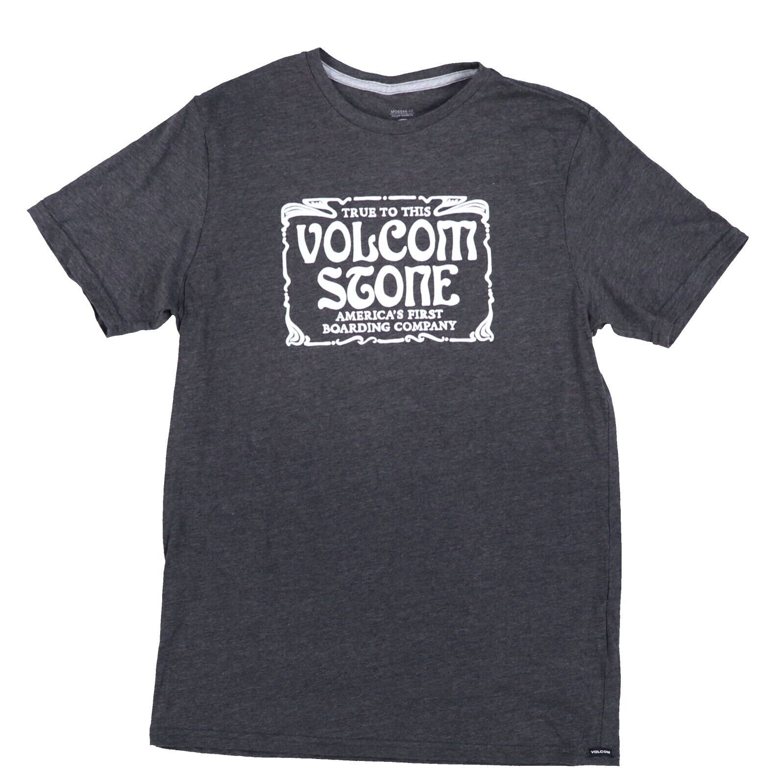 Volcom Mens Graphic T-Shirt Short Sleeve Crew Neck Top Logo White Gray Black New - Picture 10 of 30