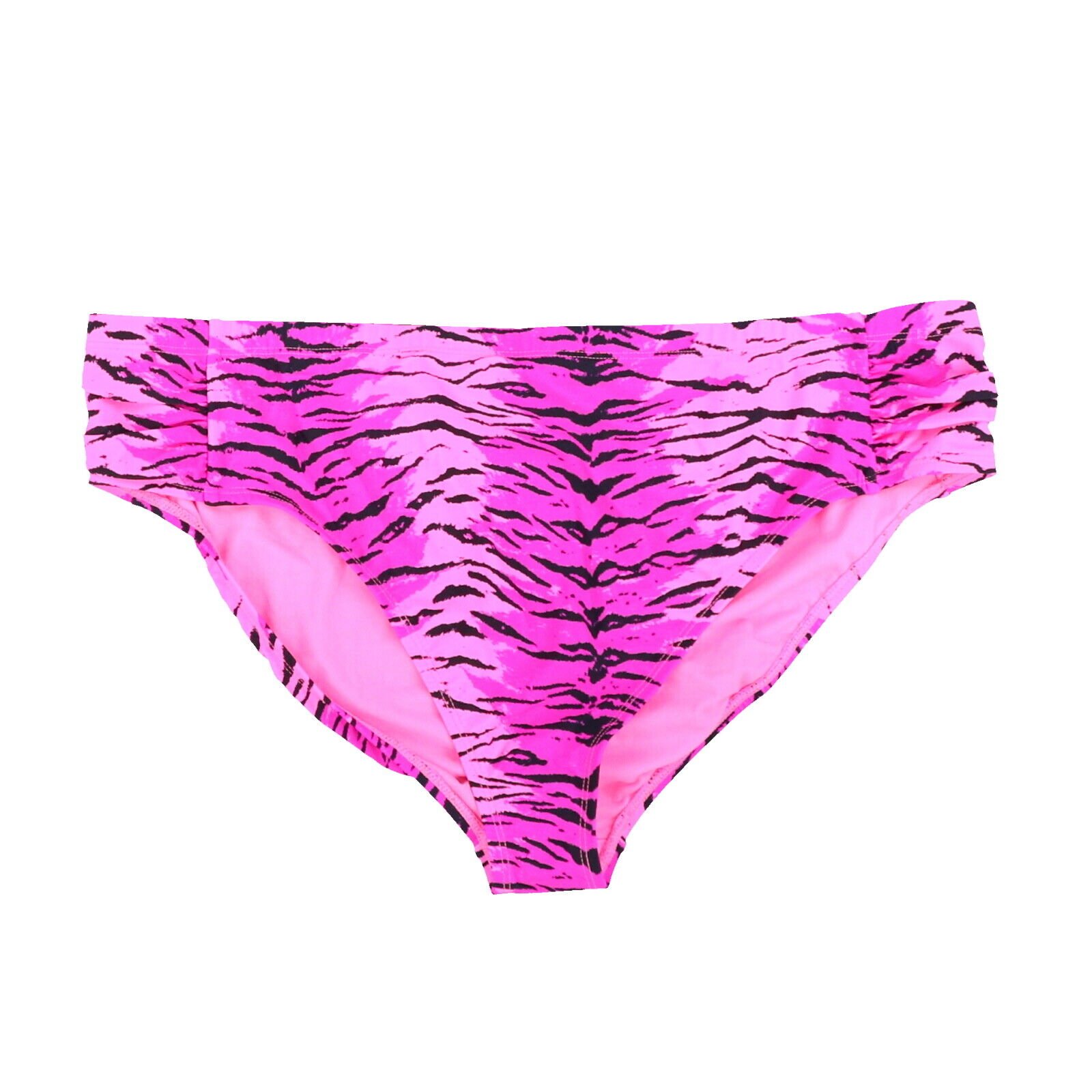 California Waves Womens Plus Size Swim Bottoms Stretch Mid-Rise Muticolor Floral - Picture 11 of 15