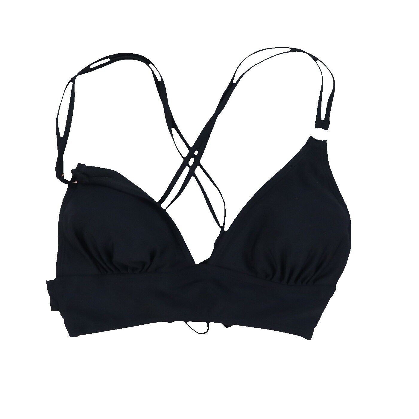 Hula Honey Women's Lace Back Bikini Swim Bathing Suit Top Swimsuit Xs Xl New - Picture 14 of 15