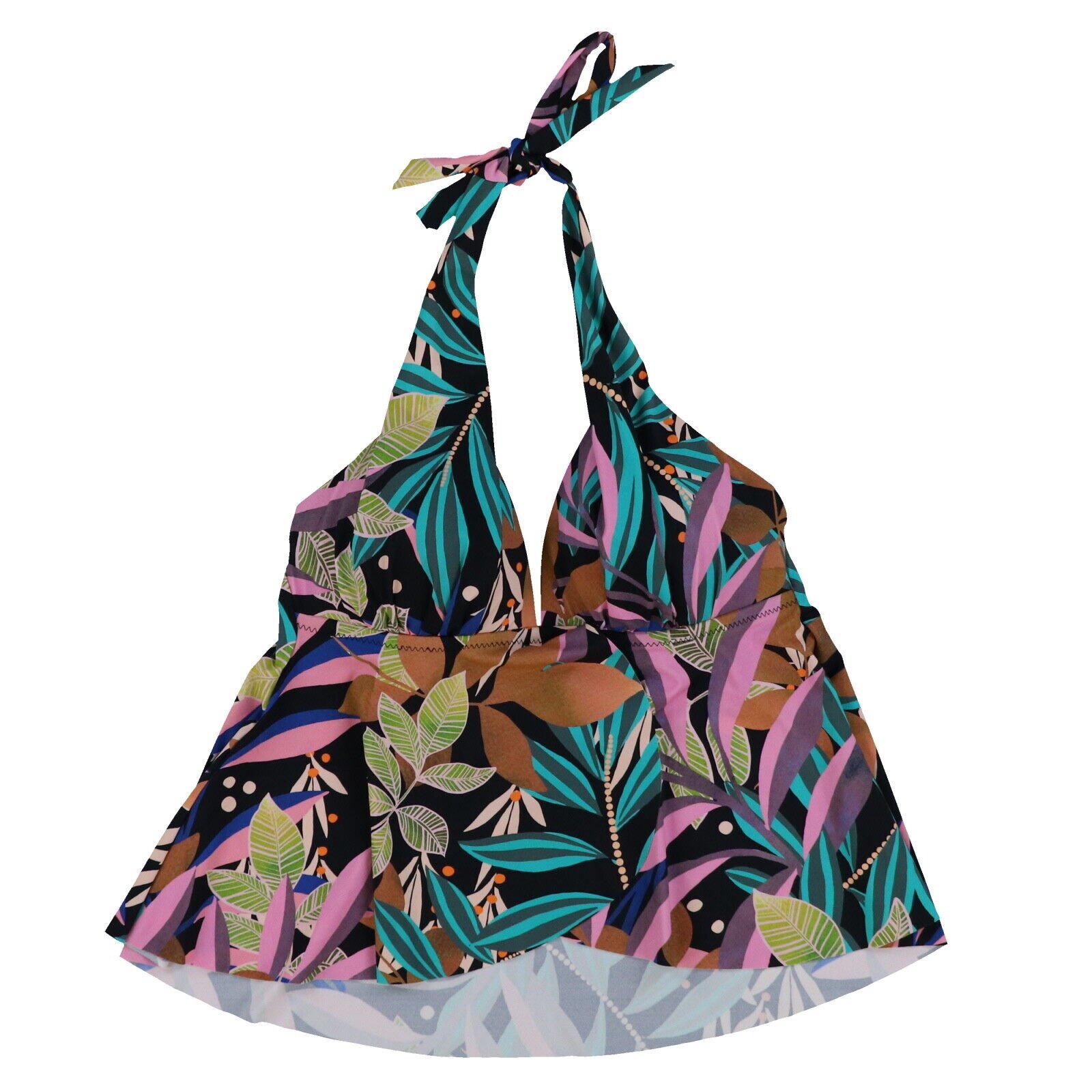 Bar III Womens Tankini Swimsuit Halter Top Bathing Suit Stretch Swimwear New Nwt - Picture 3 of 9