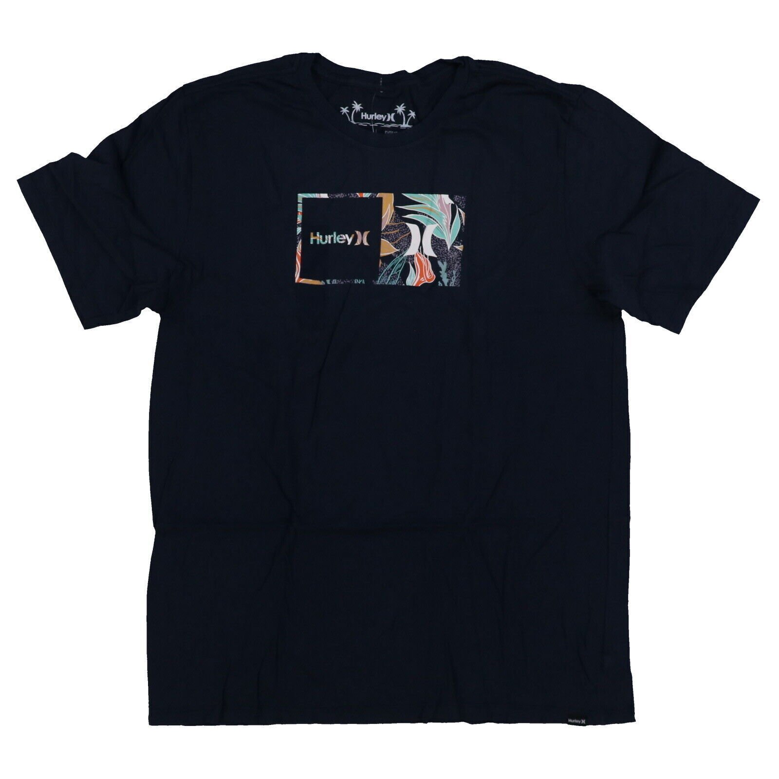 Camiseta Hurley Para Hombre Cuello Redondo Mangas Cortas Camisa Logotipo Estampado Algodón Nueva Con Etiquetas - Imagen 10 de 10