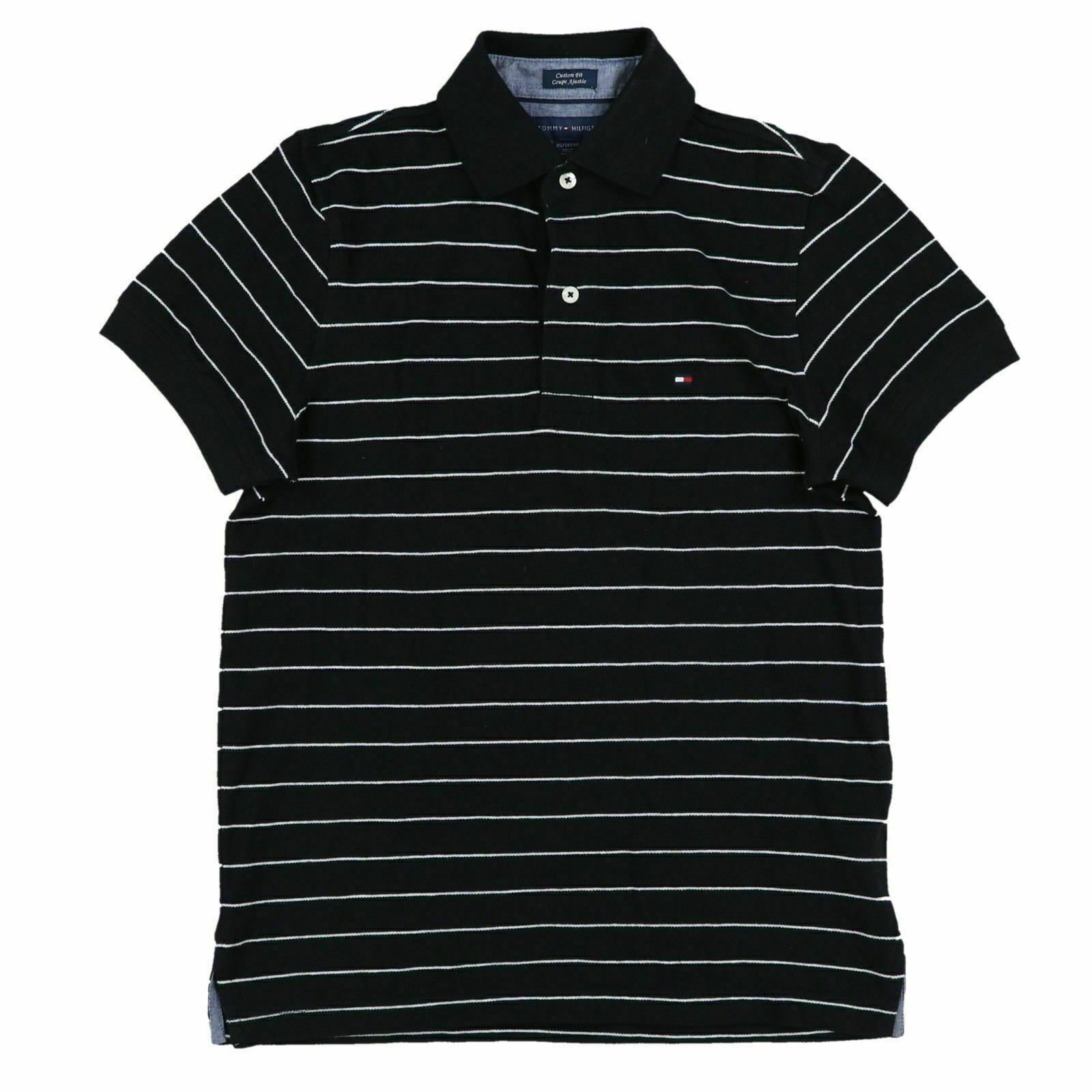 Polo uomo Tommy Hilfiger vestibilità personalizzata maglia manica corta logo bandiera nuova - Foto 14 di 23