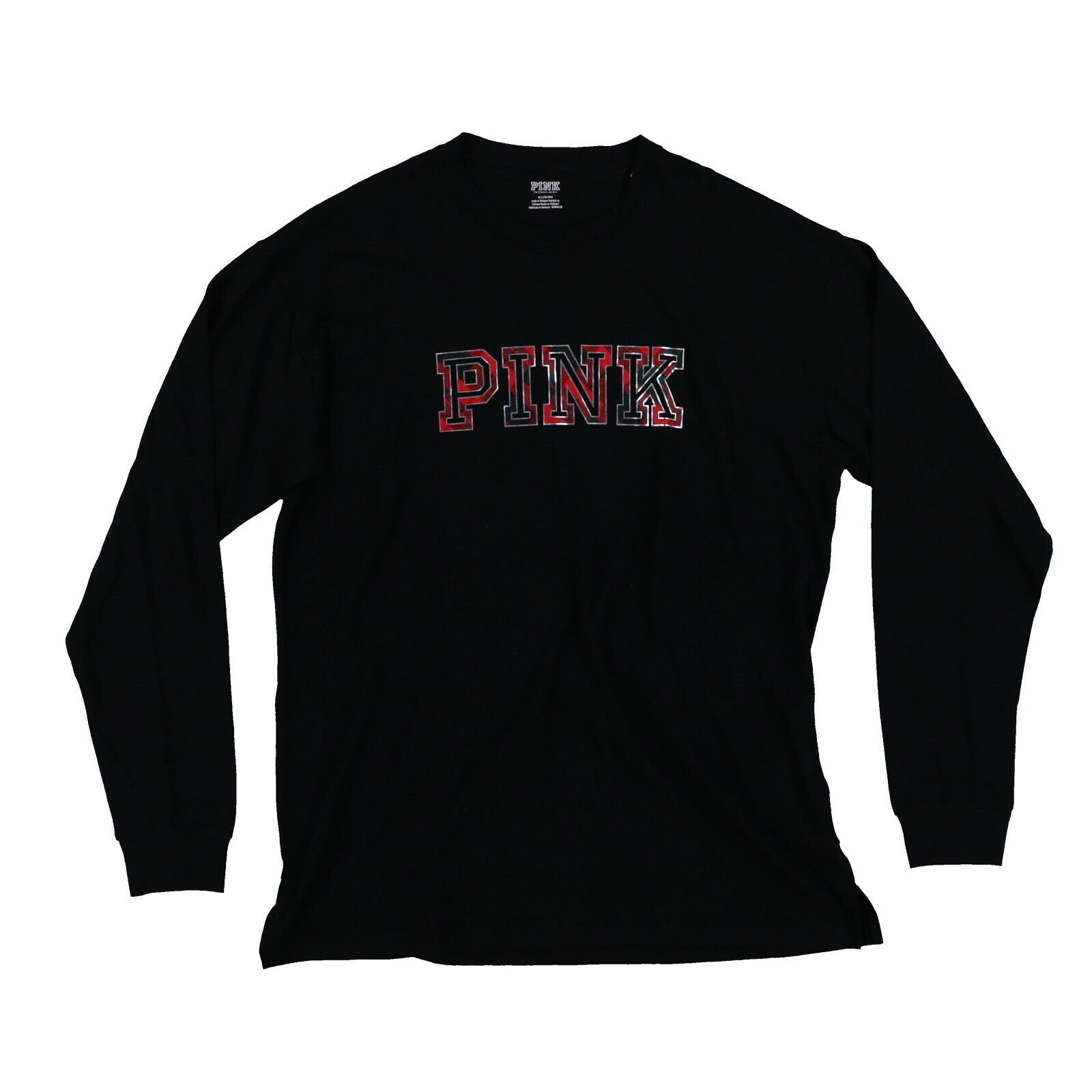 Victoria's Secret Pink T-Shirt Long Sleeve Graphic Tee Vs Logo Casual New Nwt - 第 18/21 張圖片