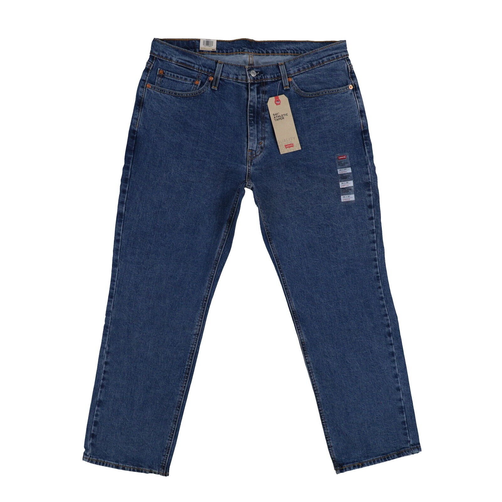 Levis 541 Herrenjeans sportliche Passform Freizeit Denim Hose Baumwolle Unterteil Reißverschluss Fly - Bild 18 von 22
