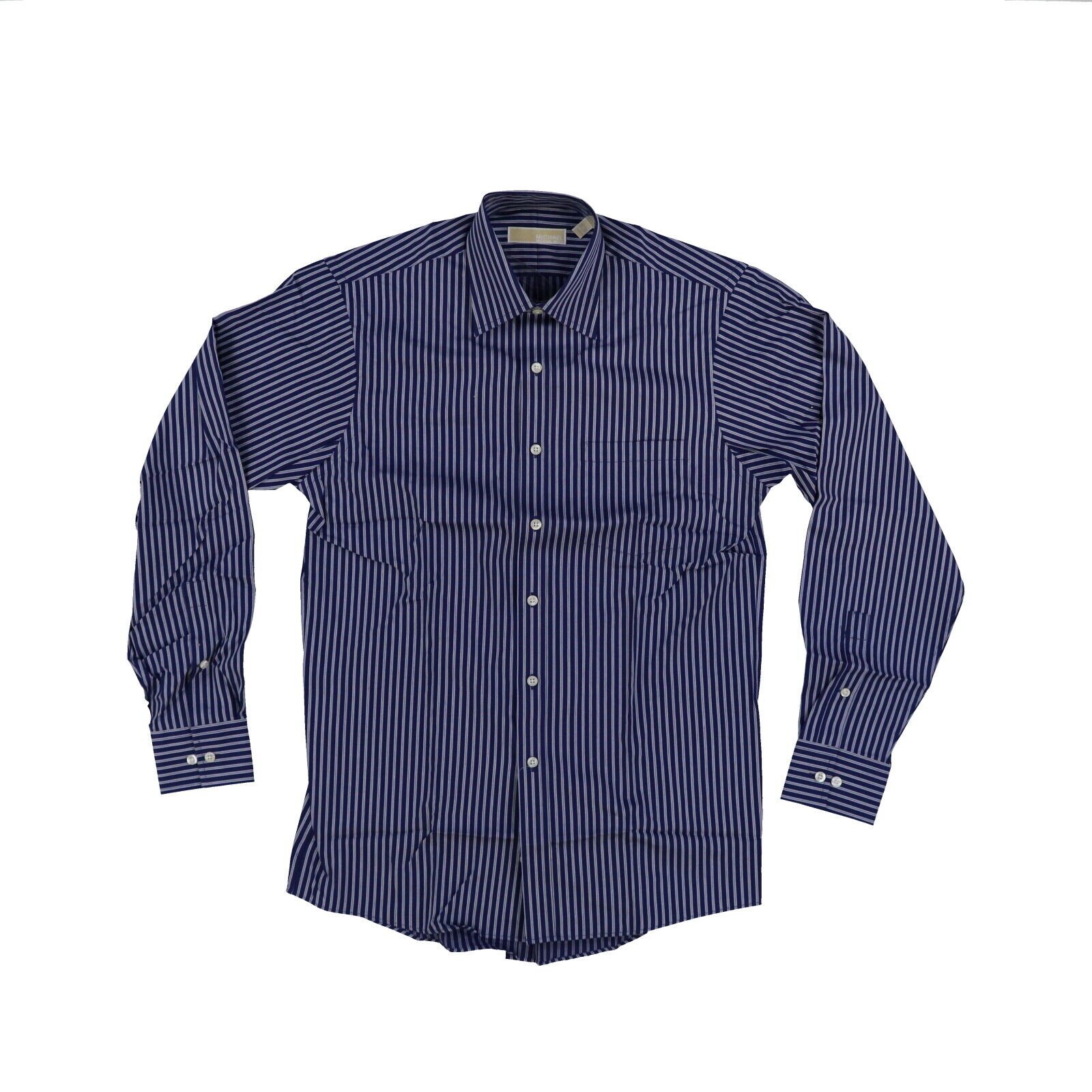 Michael Kors Mens Classic Fit Dress Shirt Long Sleeve Buttondown Collared Button - Picture 6 of 10