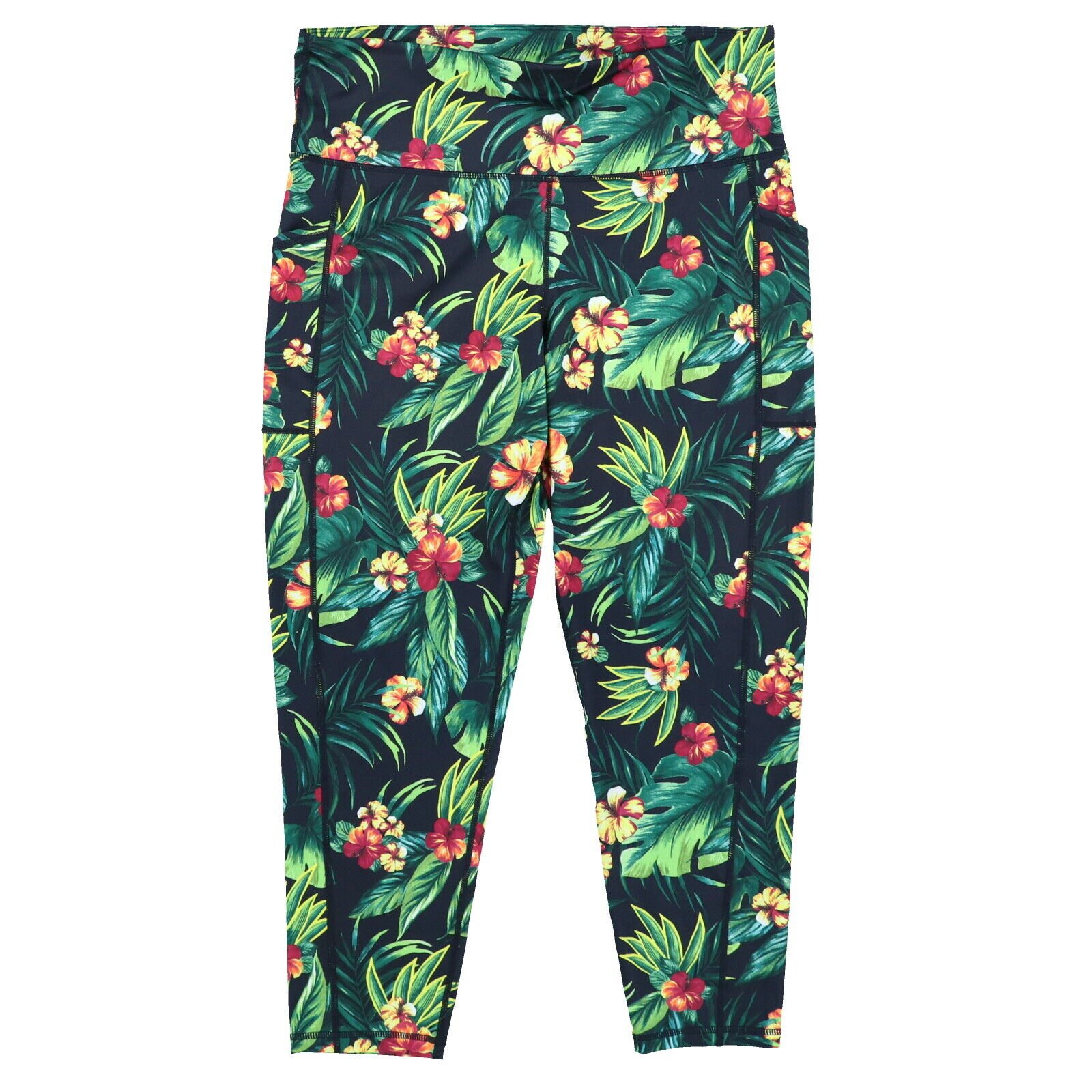 Ideology Women's Active Leggings High-Rise Cropped Bottoms Pockets Gym Pants New - Bild 9 von 10