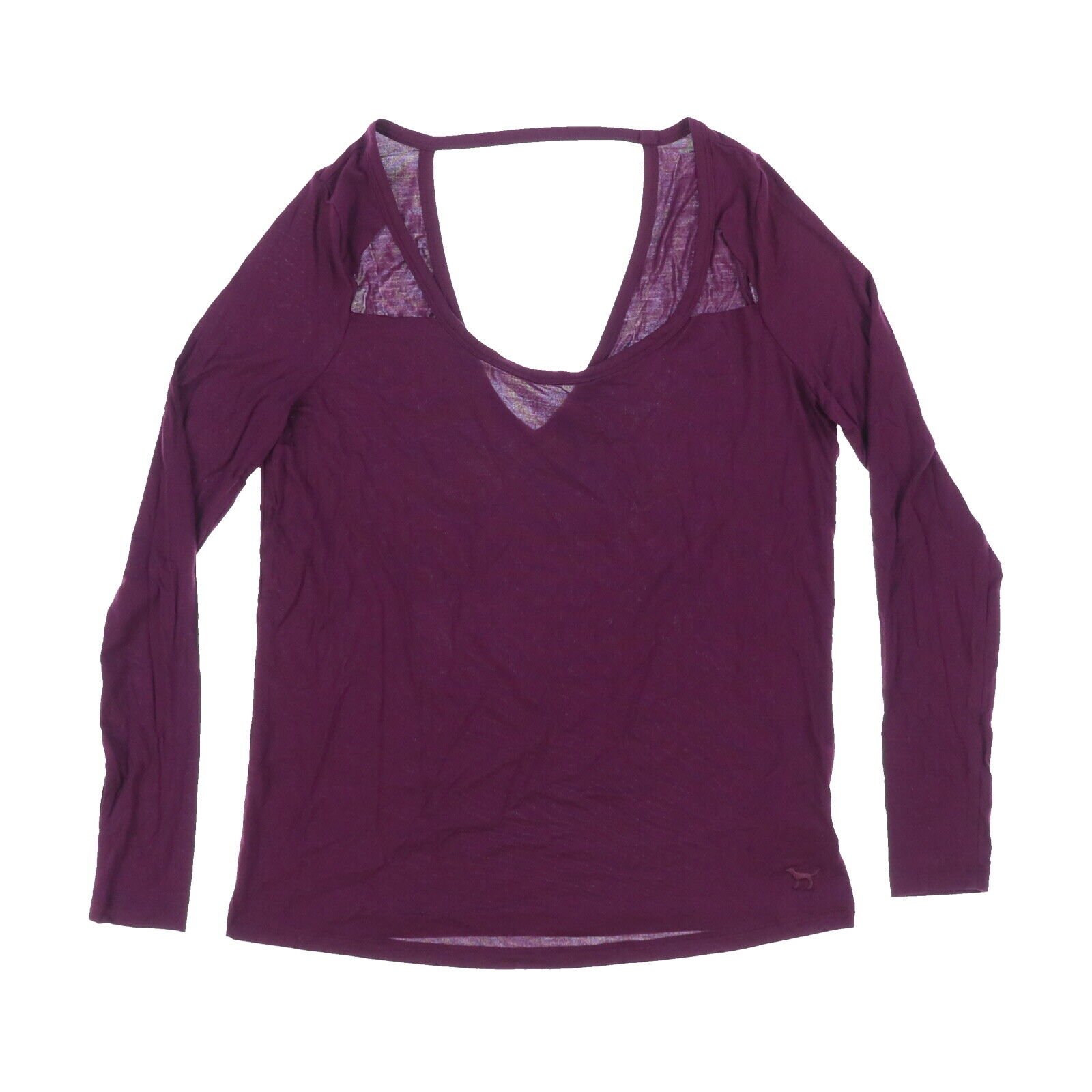 Victoria's Secret Pink T-Shirt Long Sleeve Graphic Tee Vs Logo Casual New Nwt - 第 15/21 張圖片