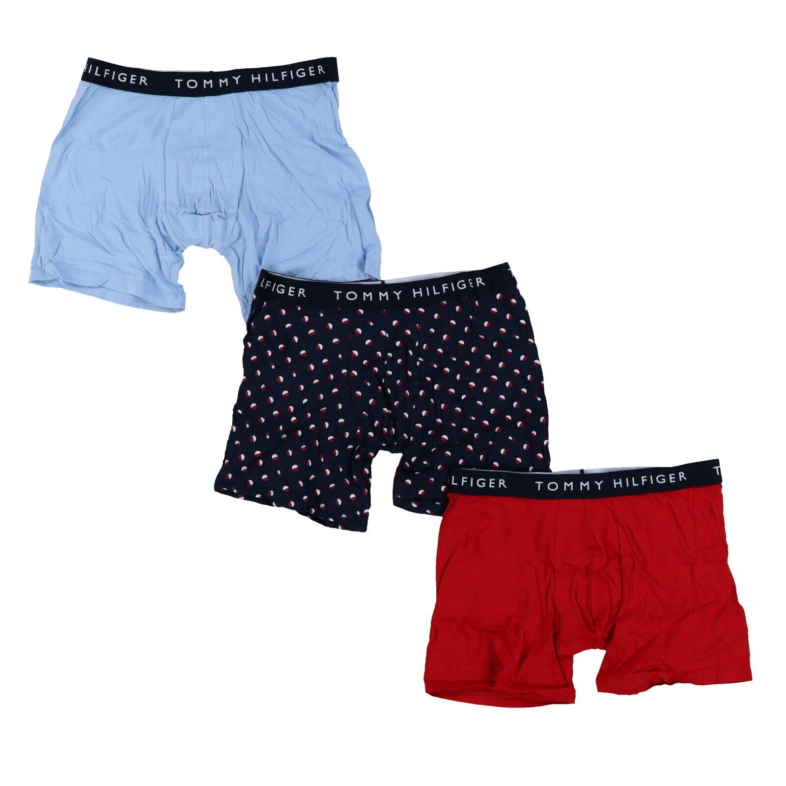 Tommy Hilfiger Men's Underwear 3 Pack Cotton Stretch Boxer Briefs M L Xl New - Picture 2 of 3