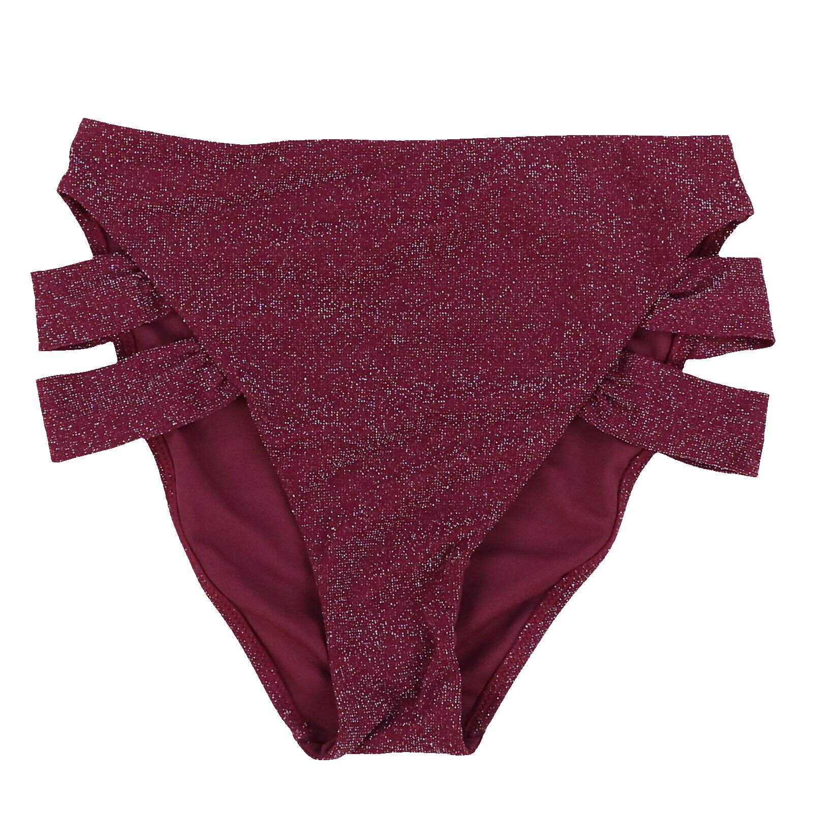 Bar III Women's Swim High Waisted Bikini Bathing Suit Bottoms Swimsuit New - Picture 9 of 24