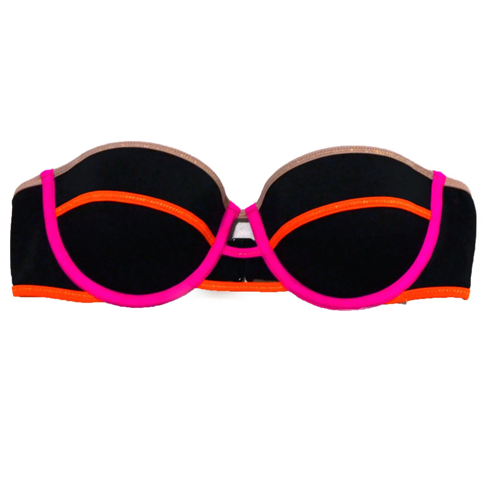 Victoria's Secret Swimsuit Top Bandeau Swim Push Up Bathing Suit Strapless New - Picture 4 of 20