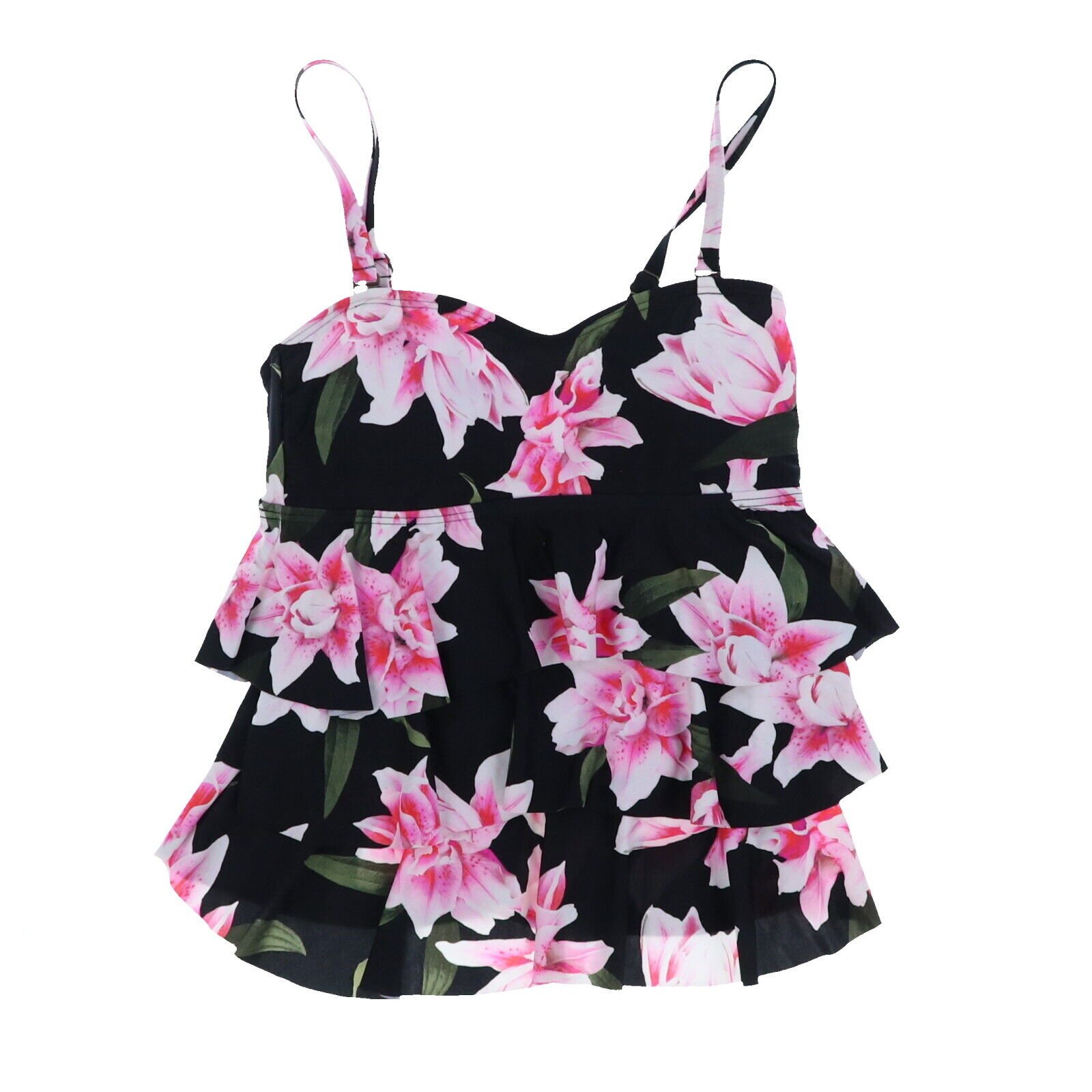 Island Escape Women's Tankini Swim Top Bathing Suit Swimsuit 6 8 10 12 14 16 New - Picture 17 of 47