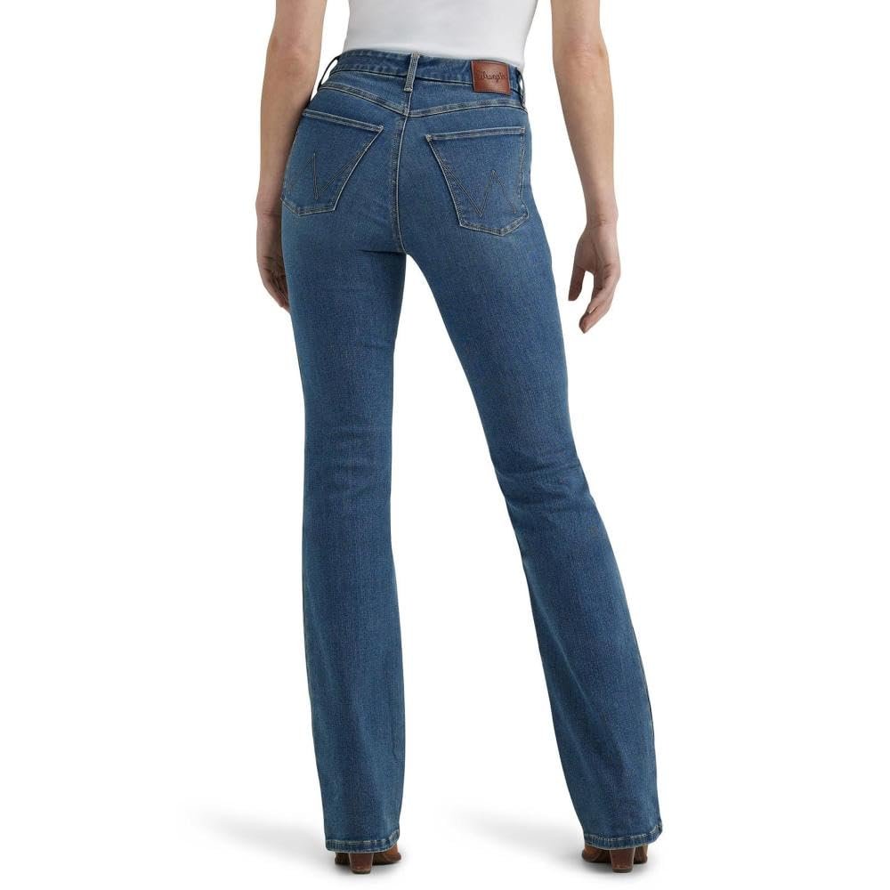 Wrangler Women's Bespoke Ada High Rise Bootcut Jeans Comfort Bottoms Denim New - Picture 4 of 4