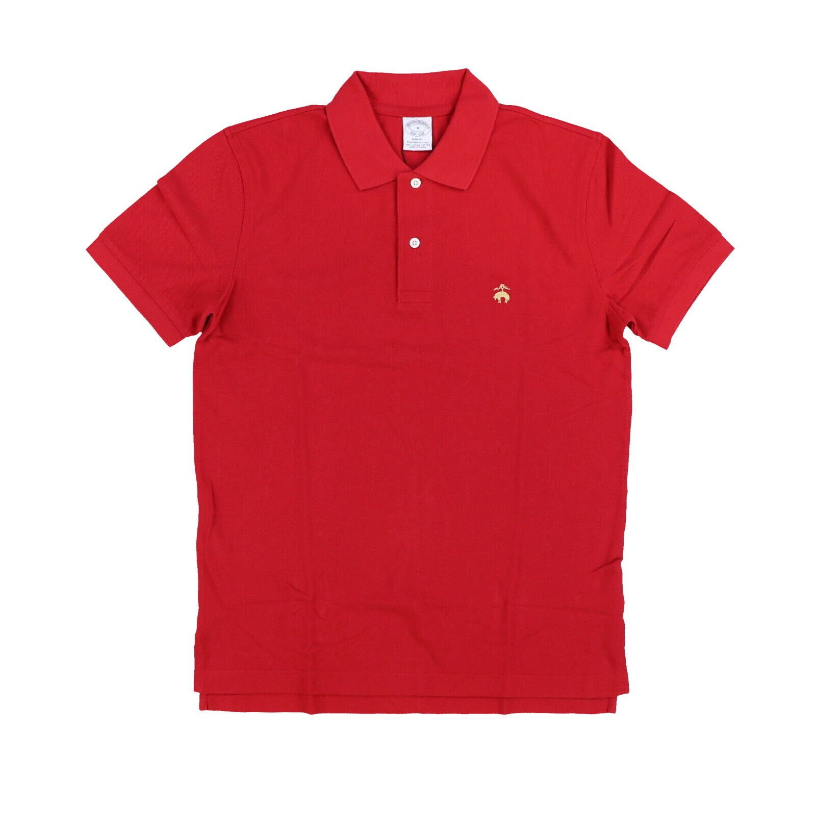 Brooks Brothers Mens Slim Fit Polo Shirt Golden Fleece Logo Performance Mesh New - Picture 9 of 13