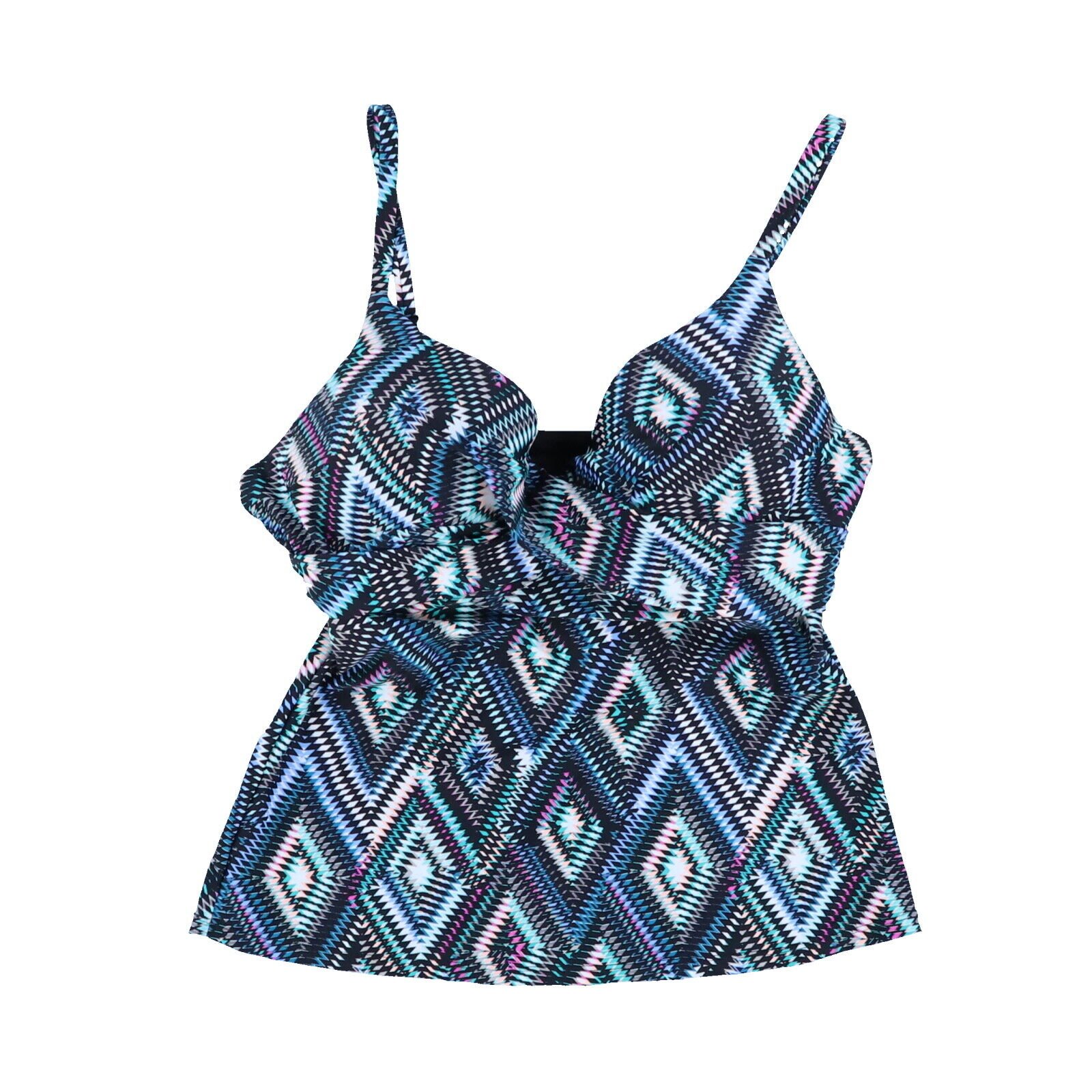 Island Escape Women's Tankini Swim Top Bathing Suit Swimsuit 6 8 10 12 14 16 New - Picture 41 of 47