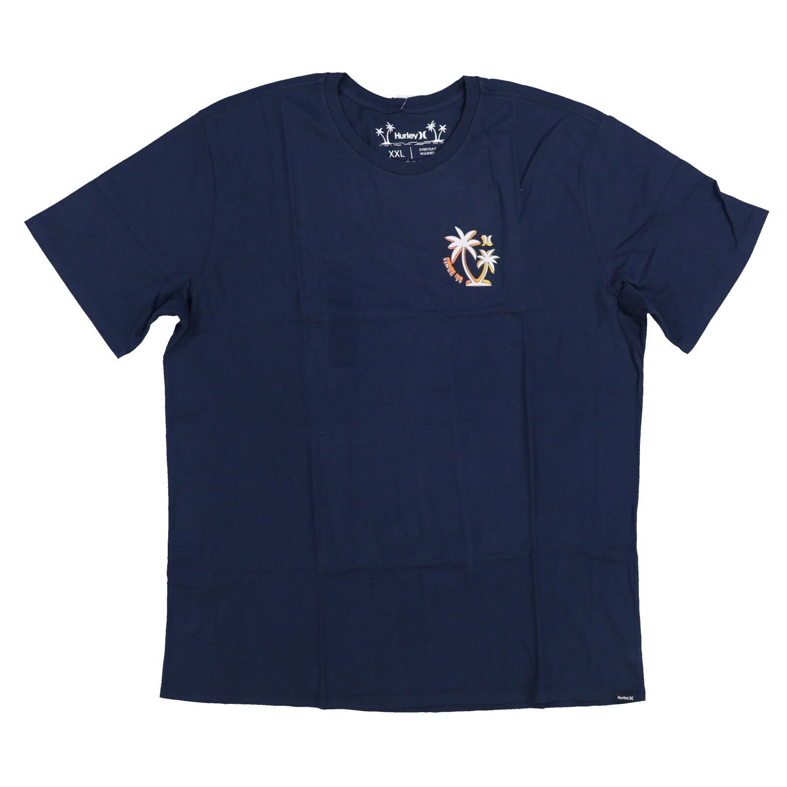 Camiseta Hurley Para Hombre Cuello Redondo Mangas Cortas Camisa Logotipo Estampado Algodón Nueva Con Etiquetas - Imagen 5 de 10