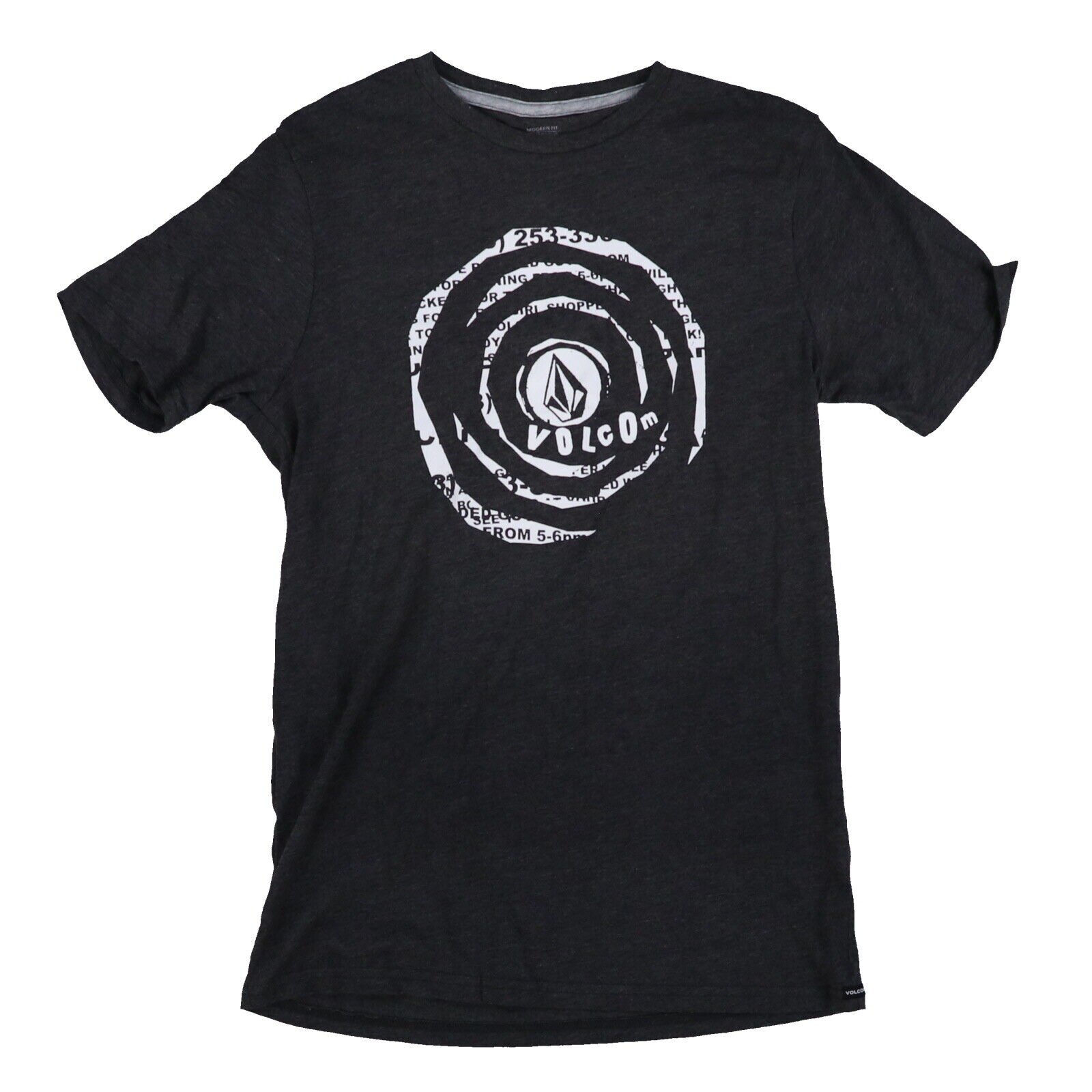 Volcom Mens Graphic T-Shirt Short Sleeve Crew Neck Top Logo White Gray Black New - Picture 11 of 30