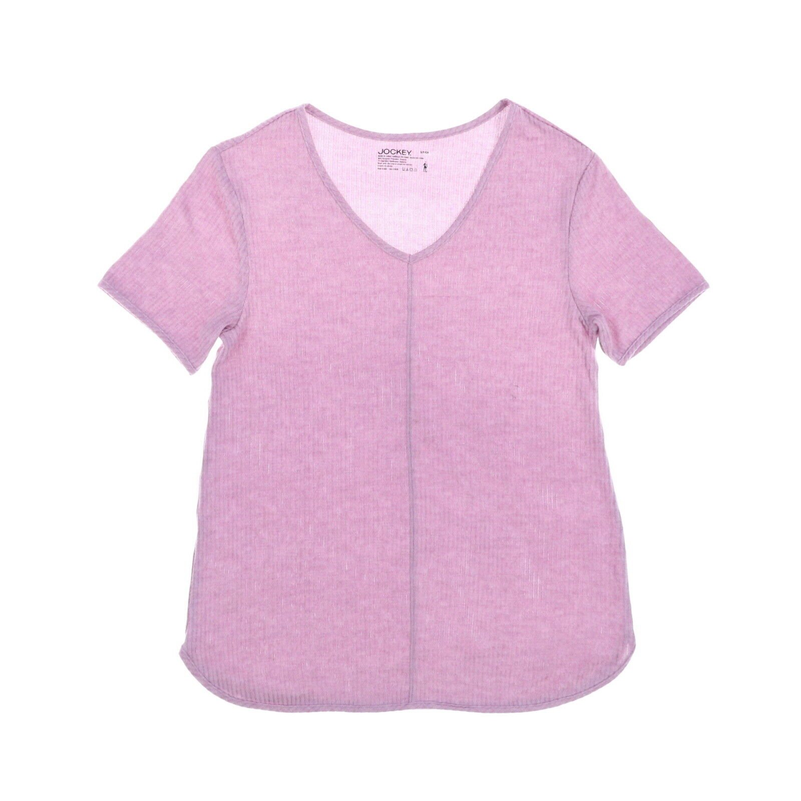 Jockey Damen Pyjama Shirt Luxus Lounge Nachtwäsche T-Shirt V-Ausschnitt kurzärmelig neu - Bild 2 von 4