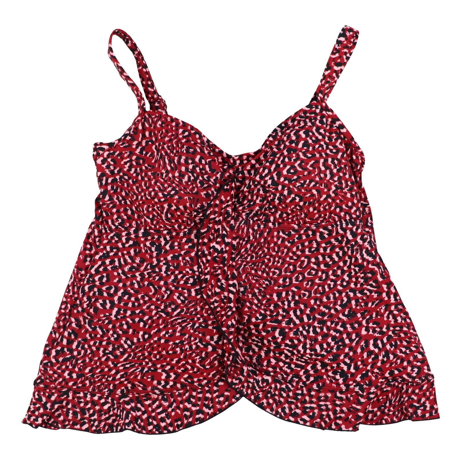 Swim Solutions Womens Tankini Swimsuit Top Stretch V-Neck Bathing Suit Summer - Picture 7 of 13