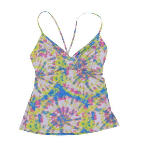 Jessica Simpson Womens Tankini Swim Top Tie Front Bathing Suit Swimwear S M Xl - Picture 4 of 6