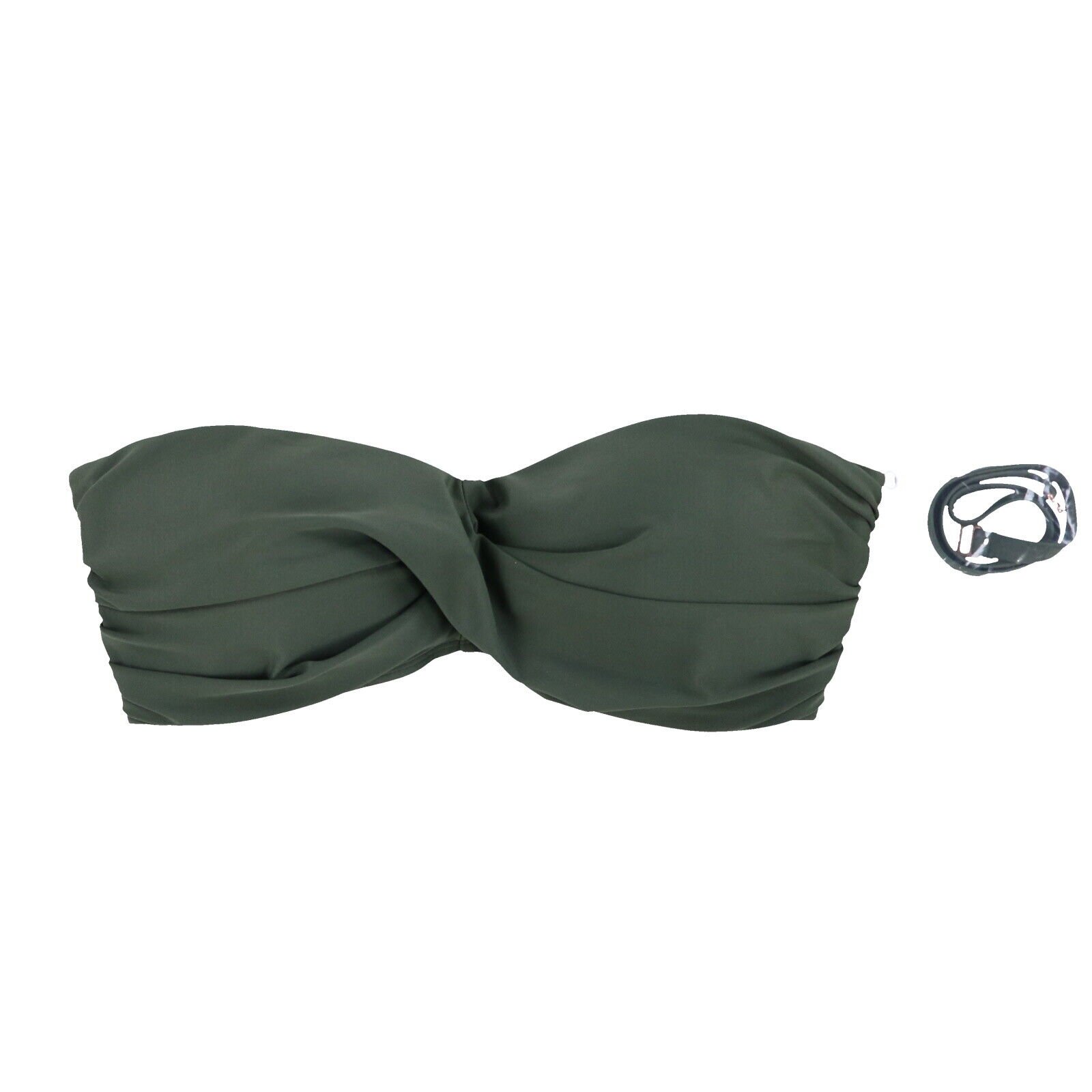 Bar III Women's Bandeau Bikini Swim Bathing Suit Top Strapless Swimsuit New - Picture 10 of 12