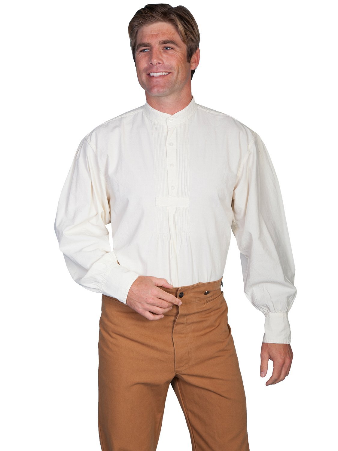 Scully Men’s Wahmaker Pleated Front Puffed Sleeve Shirt