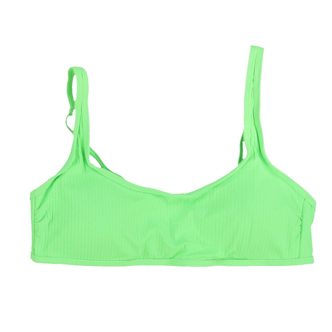 California Waves Womens Bralette Bikini Top Ribbed Padded Swimsuit S M L New - Picture 5 of 5